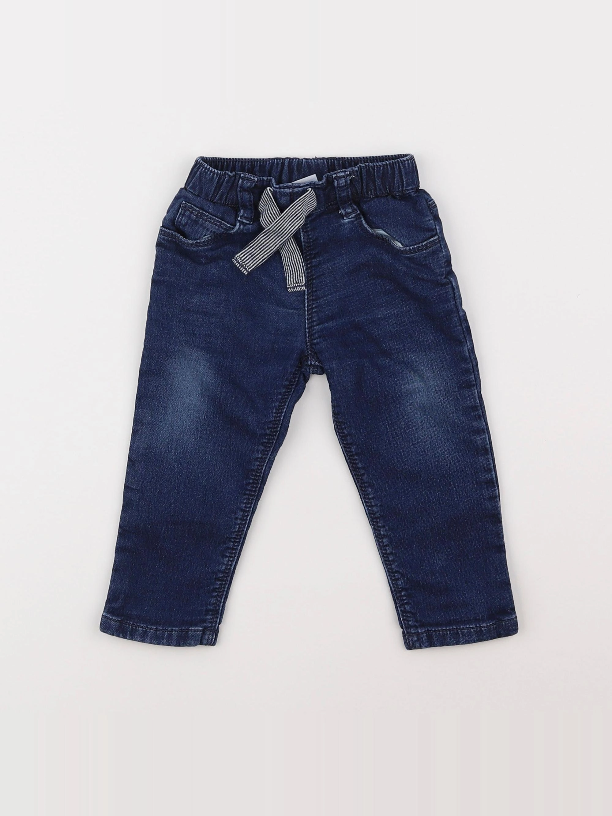 Petit Bateau - jean bleu - 12 mois