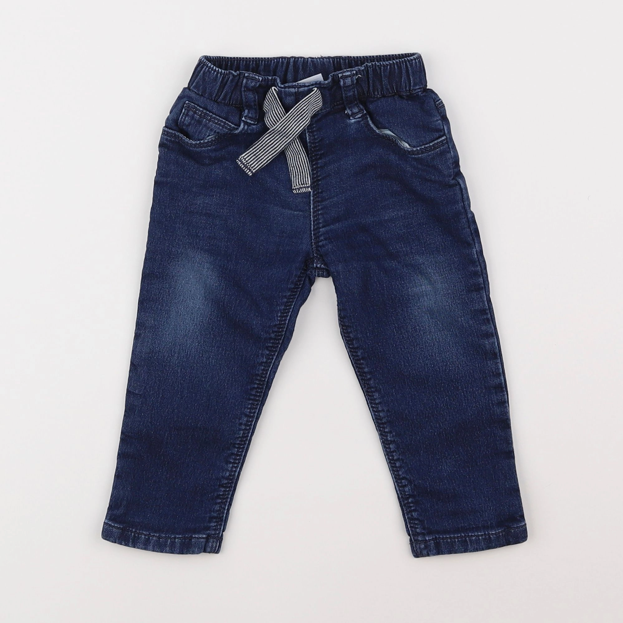 Petit Bateau - jean bleu - 12 mois