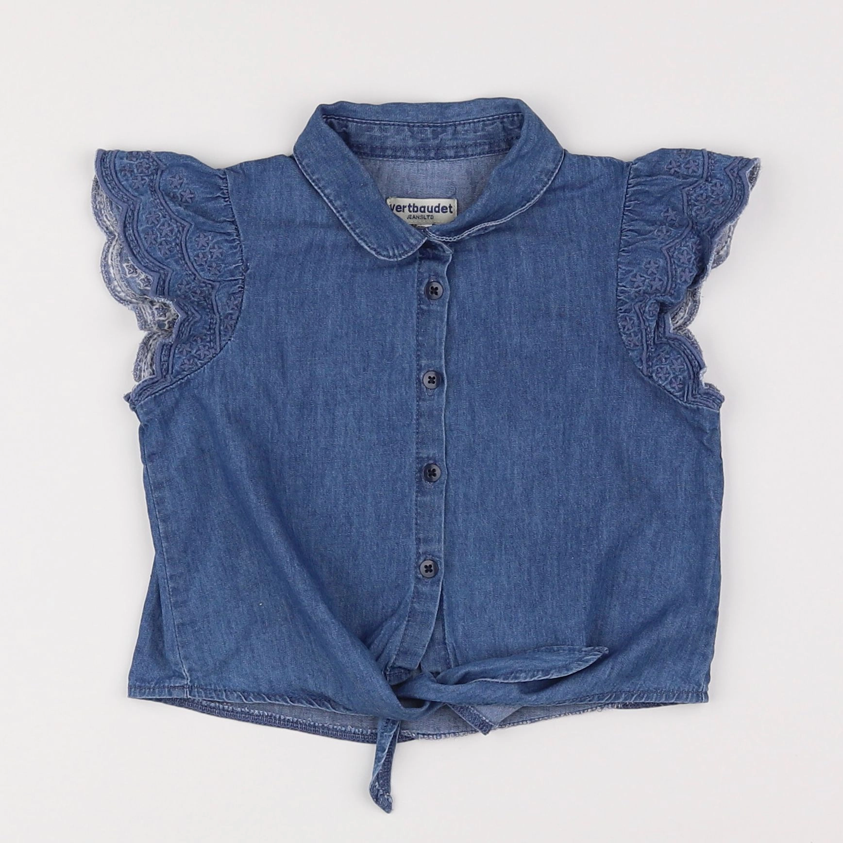 Vertbaudet - blouse bleu - 2 ans