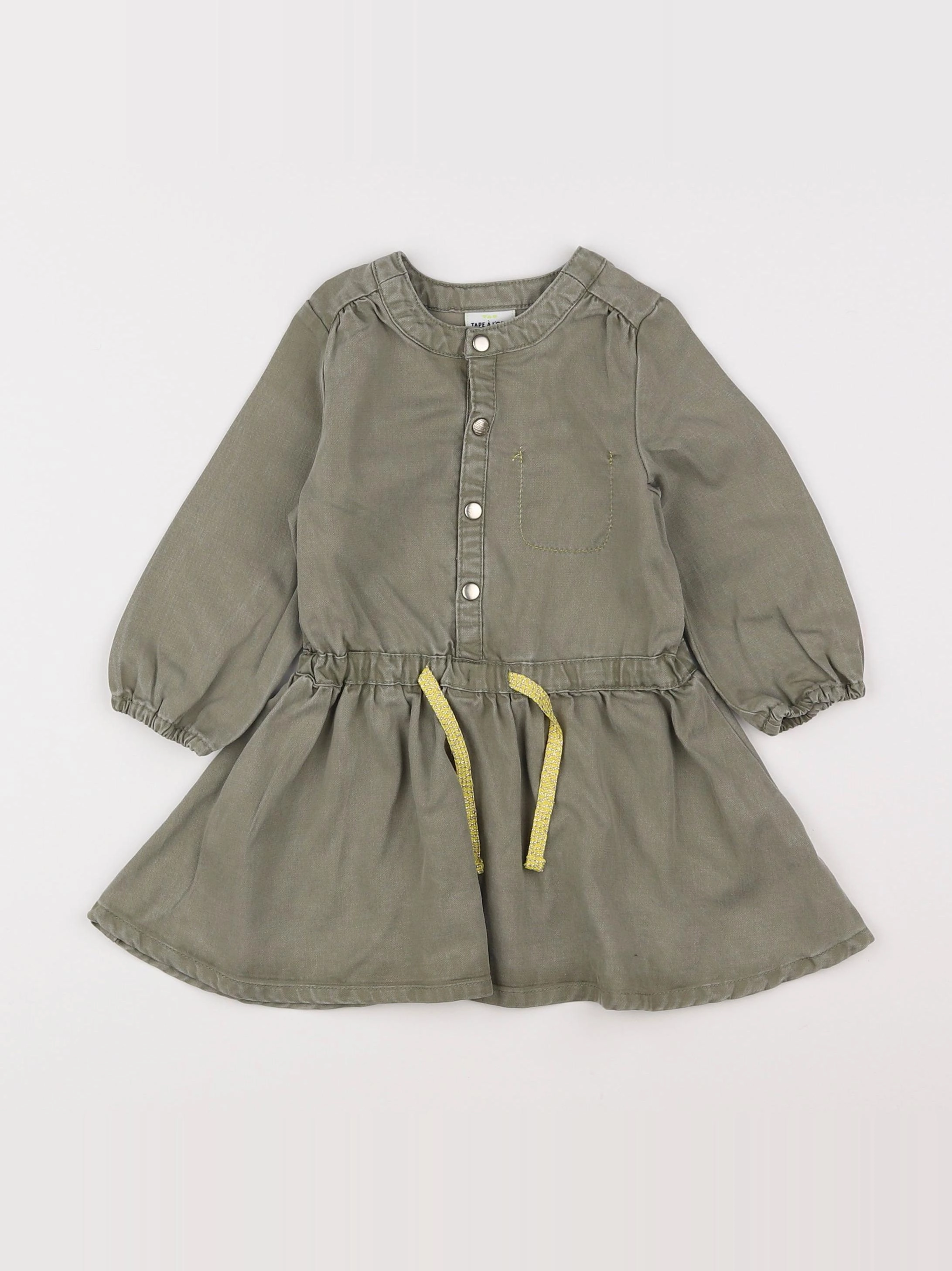 Tape à l'oeil - robe vert - 12 mois