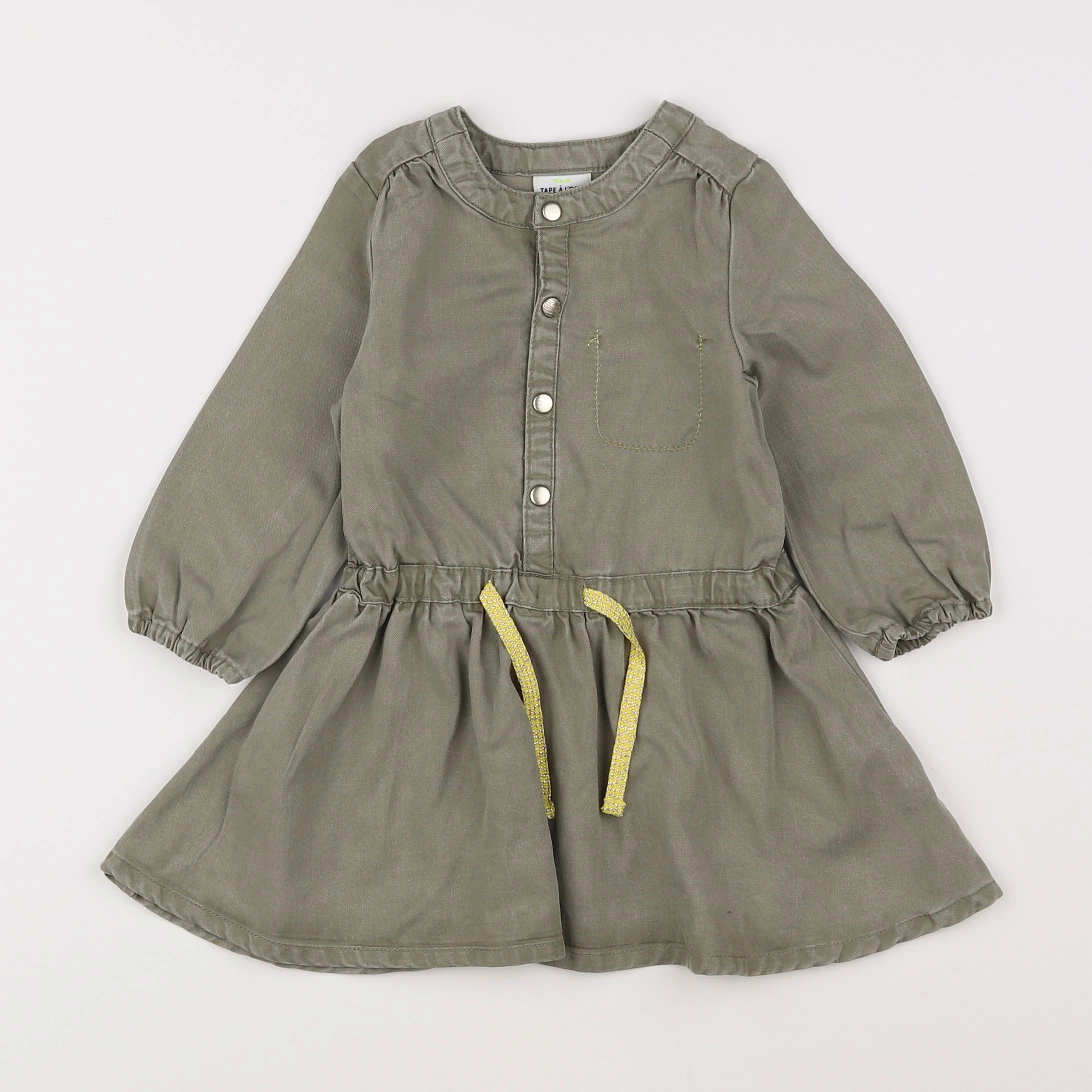 Tape à l'oeil - robe vert - 12 mois