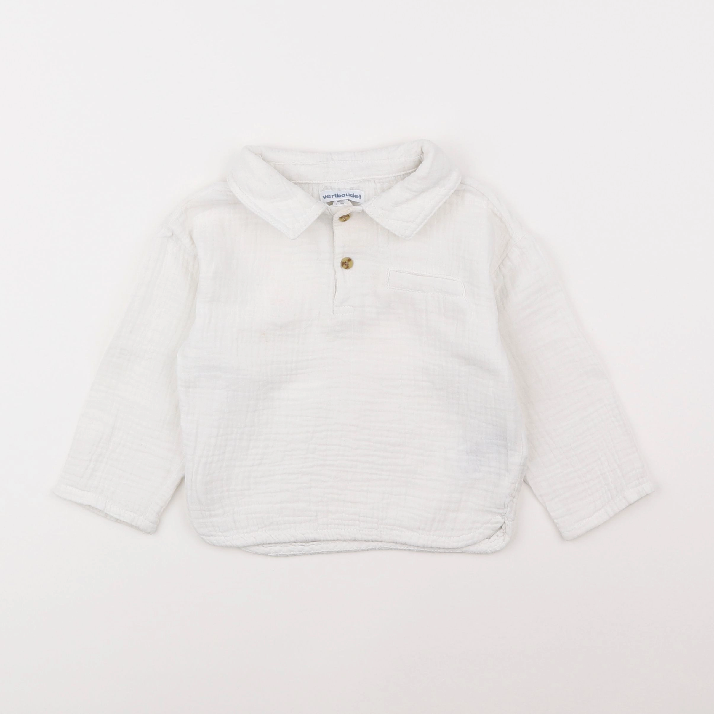 Vertbaudet - chemise blanc - 2 ans