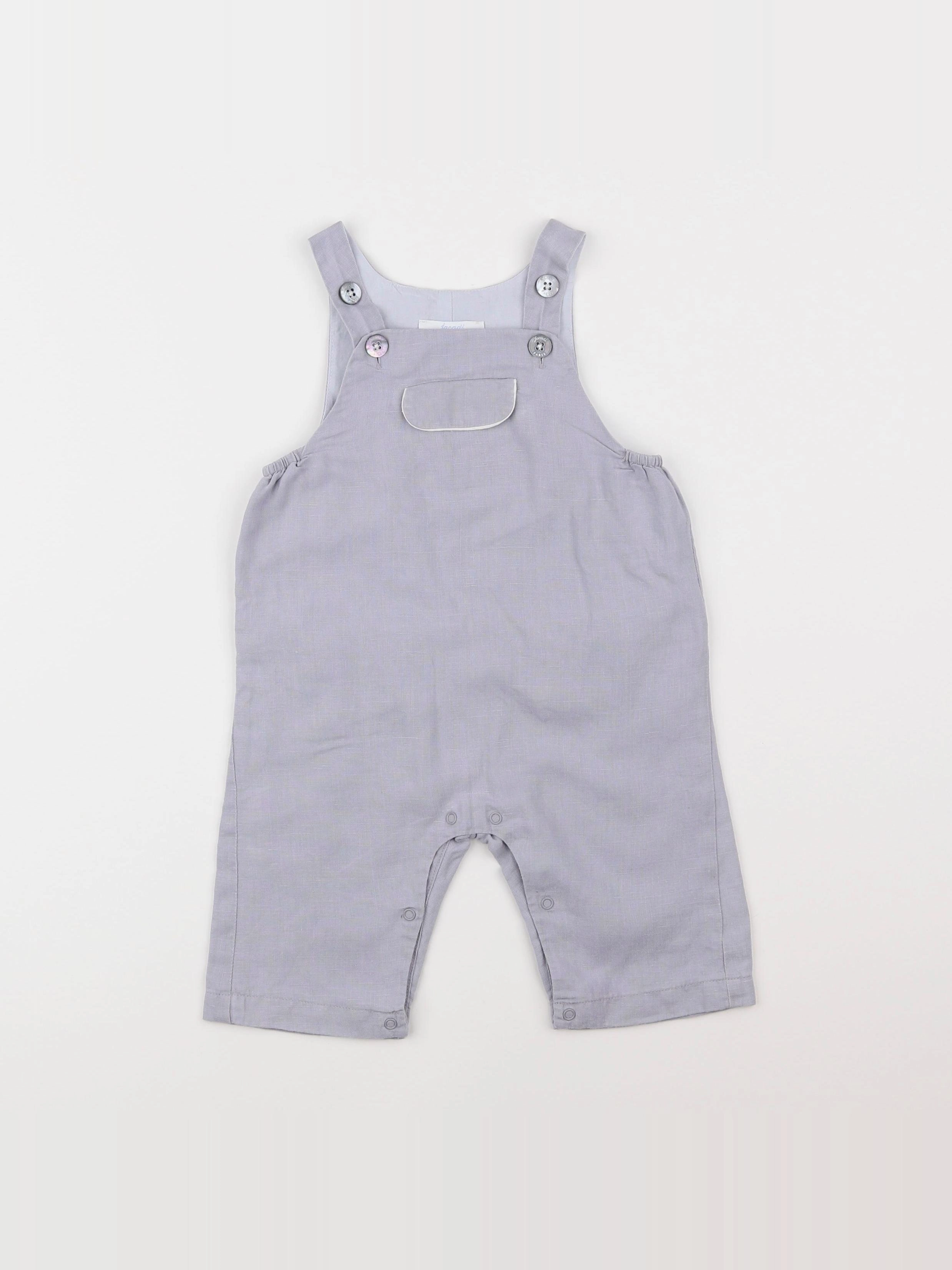 Jacadi - salopette gris - 6 mois