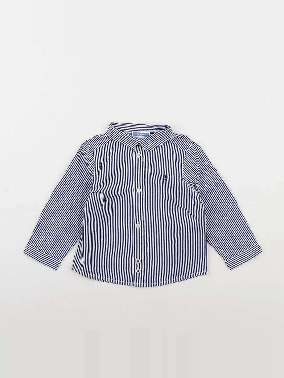 Jacadi - chemise bleu, blanc - 18 mois