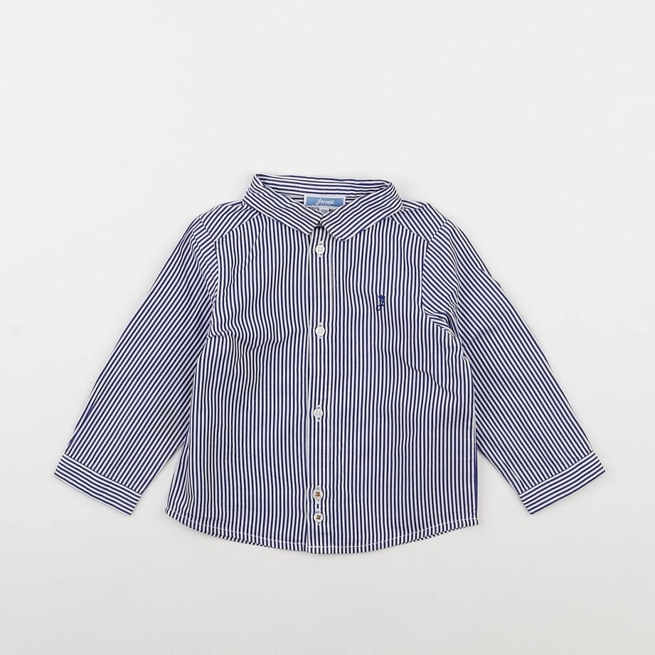 Jacadi - chemise bleu, blanc - 18 mois