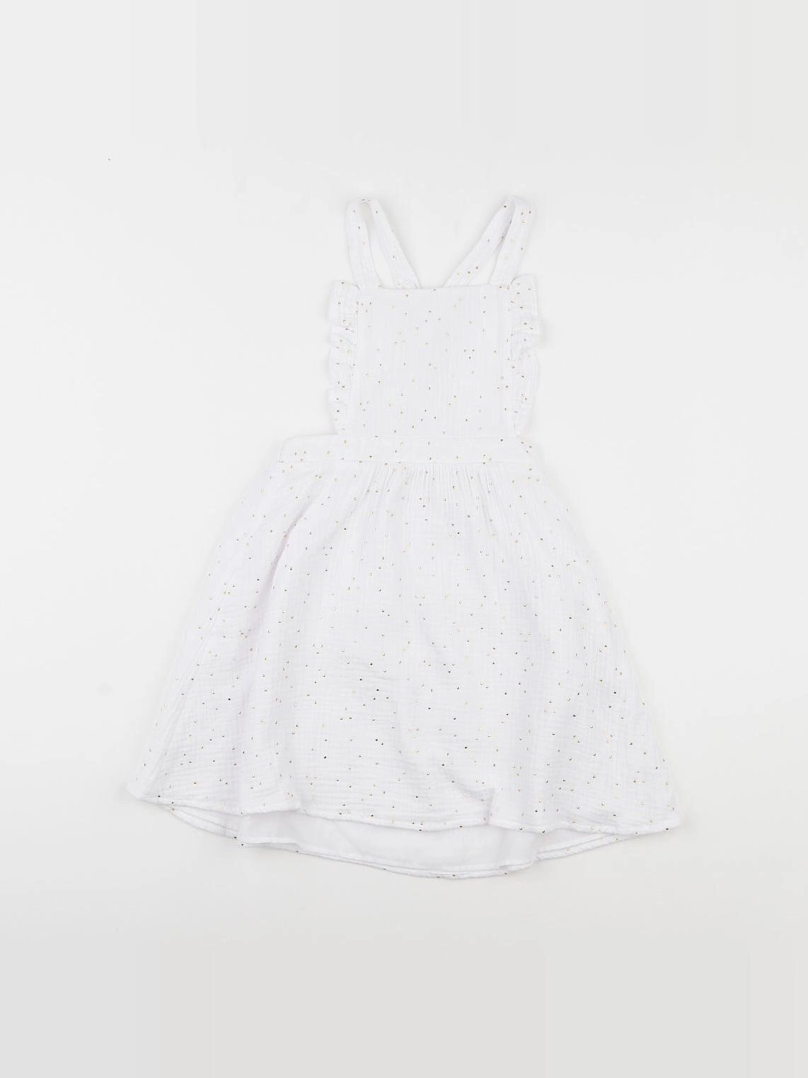 Eden & Victor - robe blanc, or - 8 ans