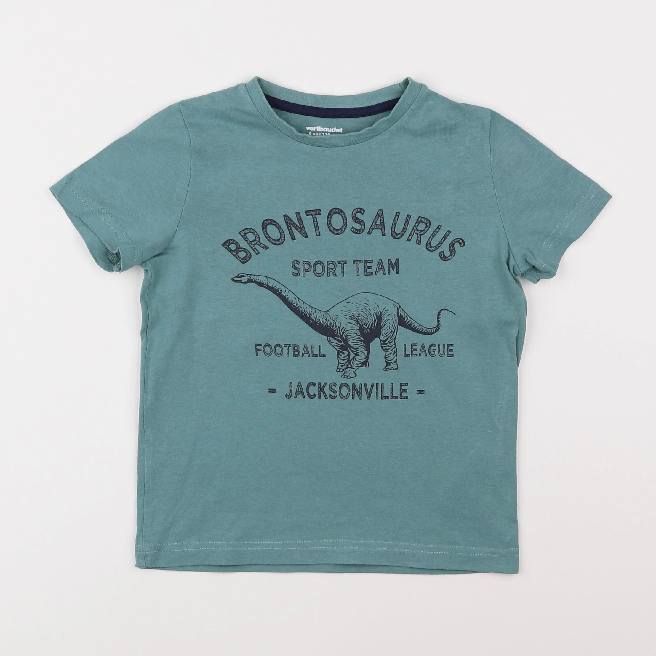 Vertbaudet - tee-shirt bleu - 5 ans