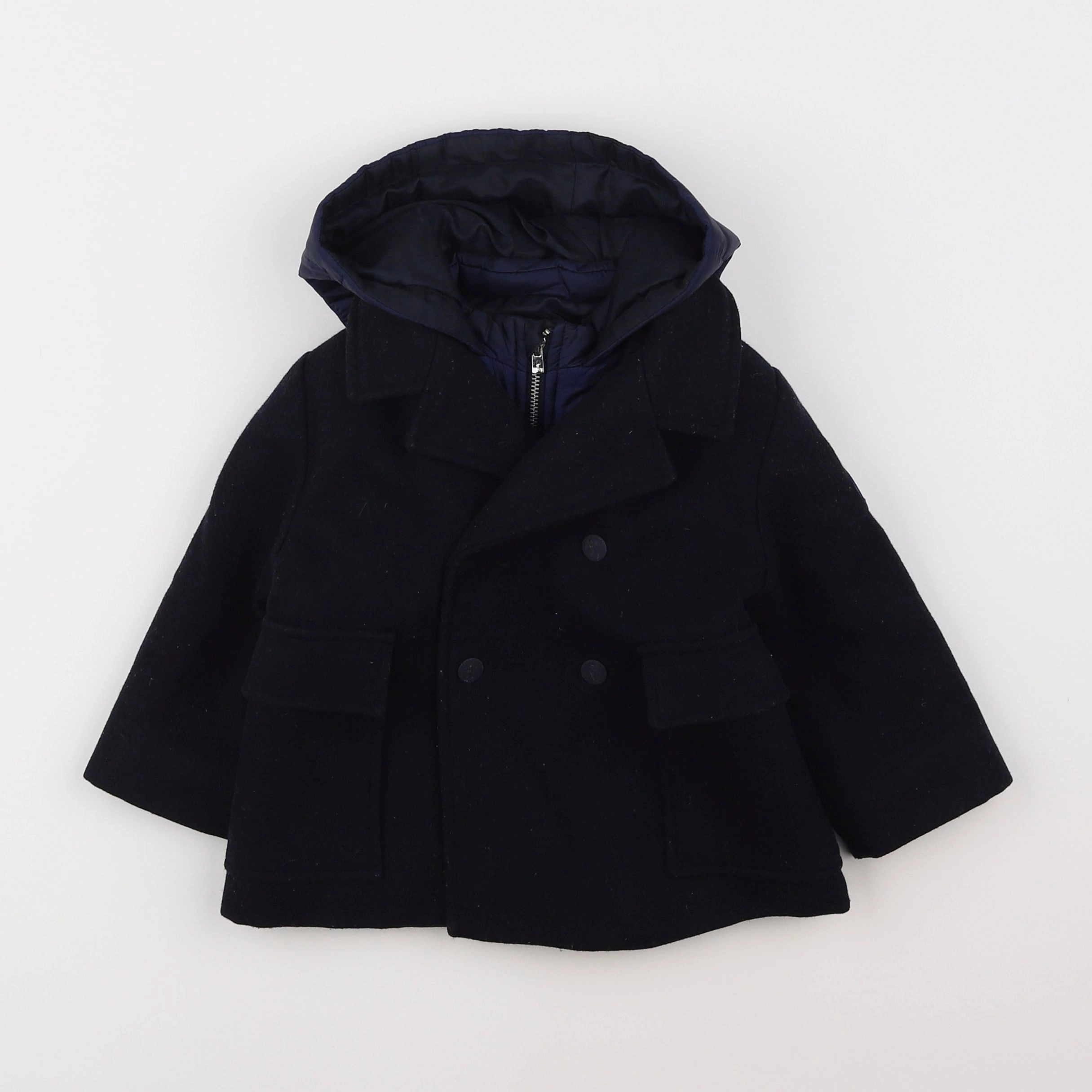 Jacadi - manteau bleu - 18 mois