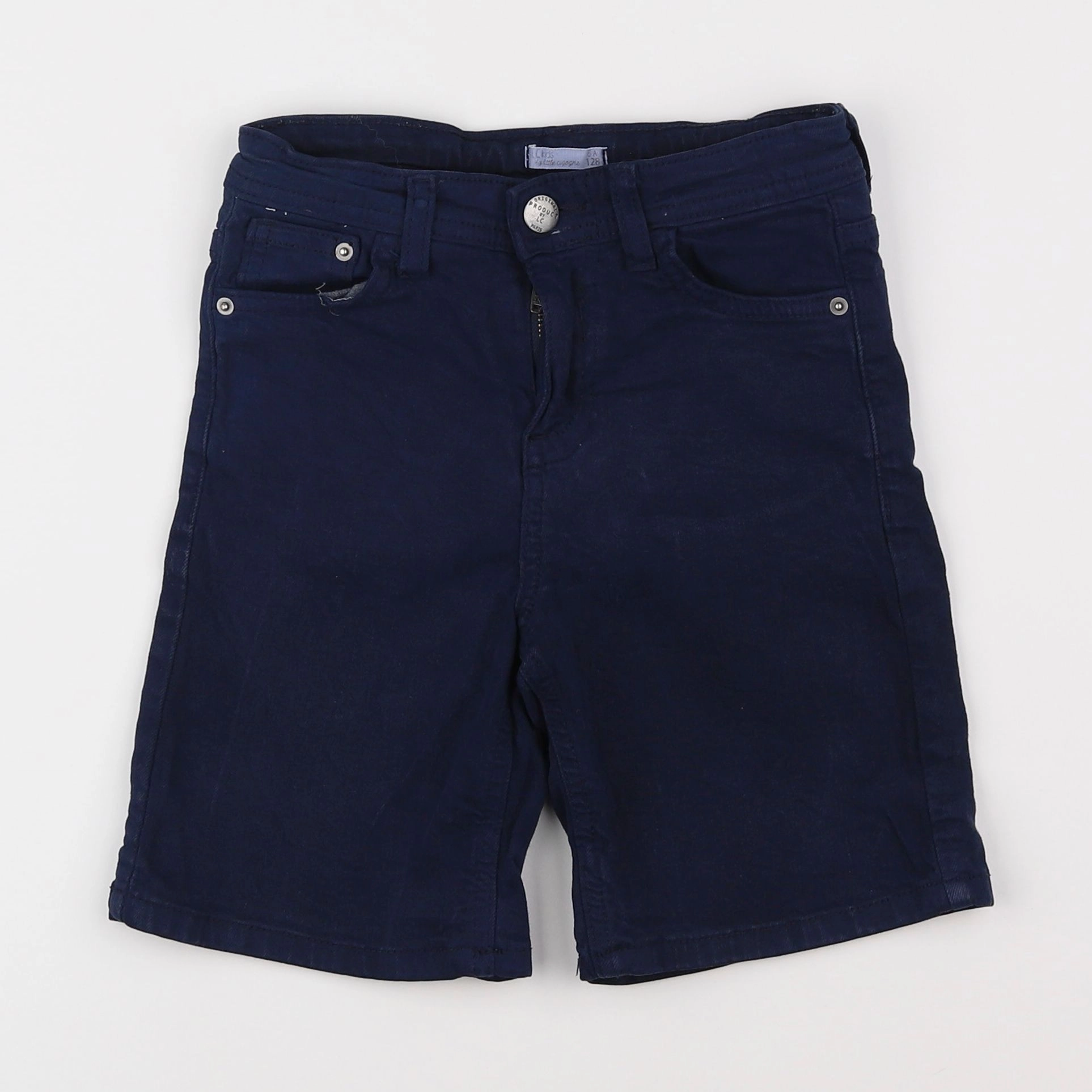 Little Cigogne - short bleu - 6 ans