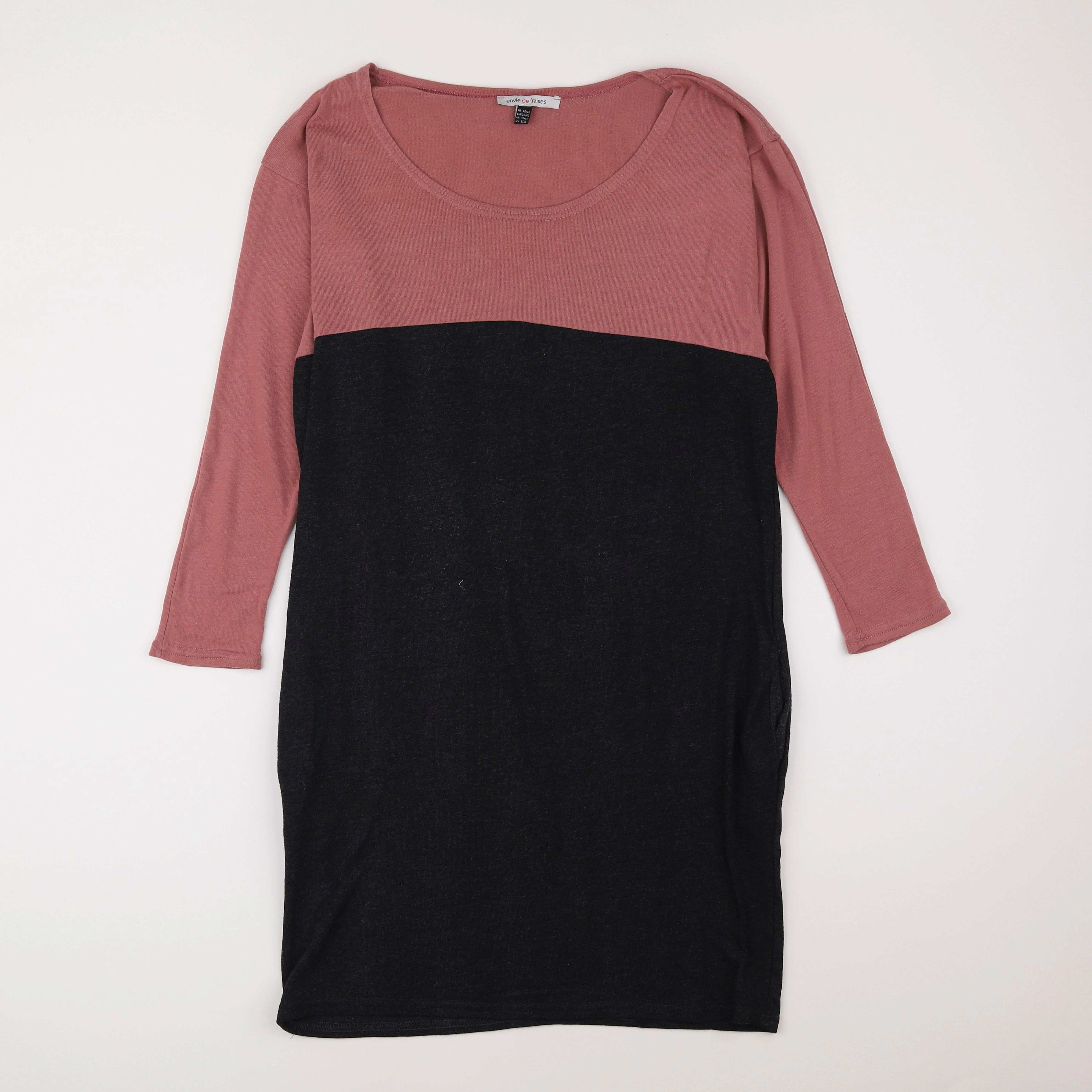 Envie de fraise - robe grossesse gris, rose - 40 à 42