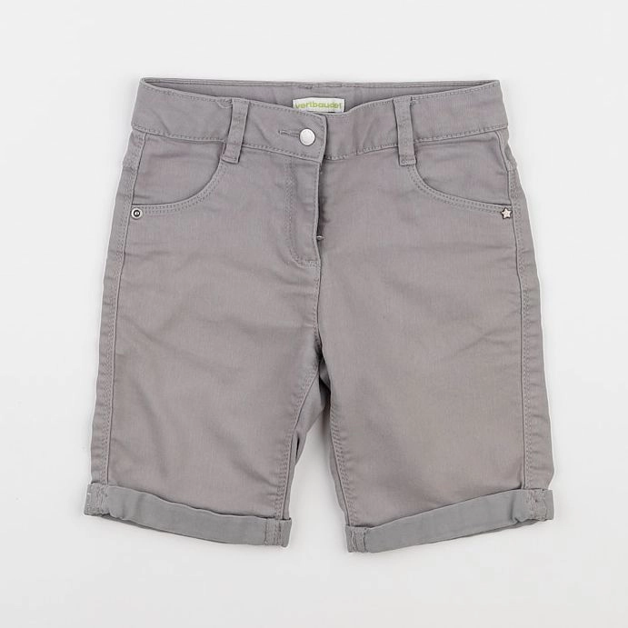 Vertbaudet - short gris - 7 ans