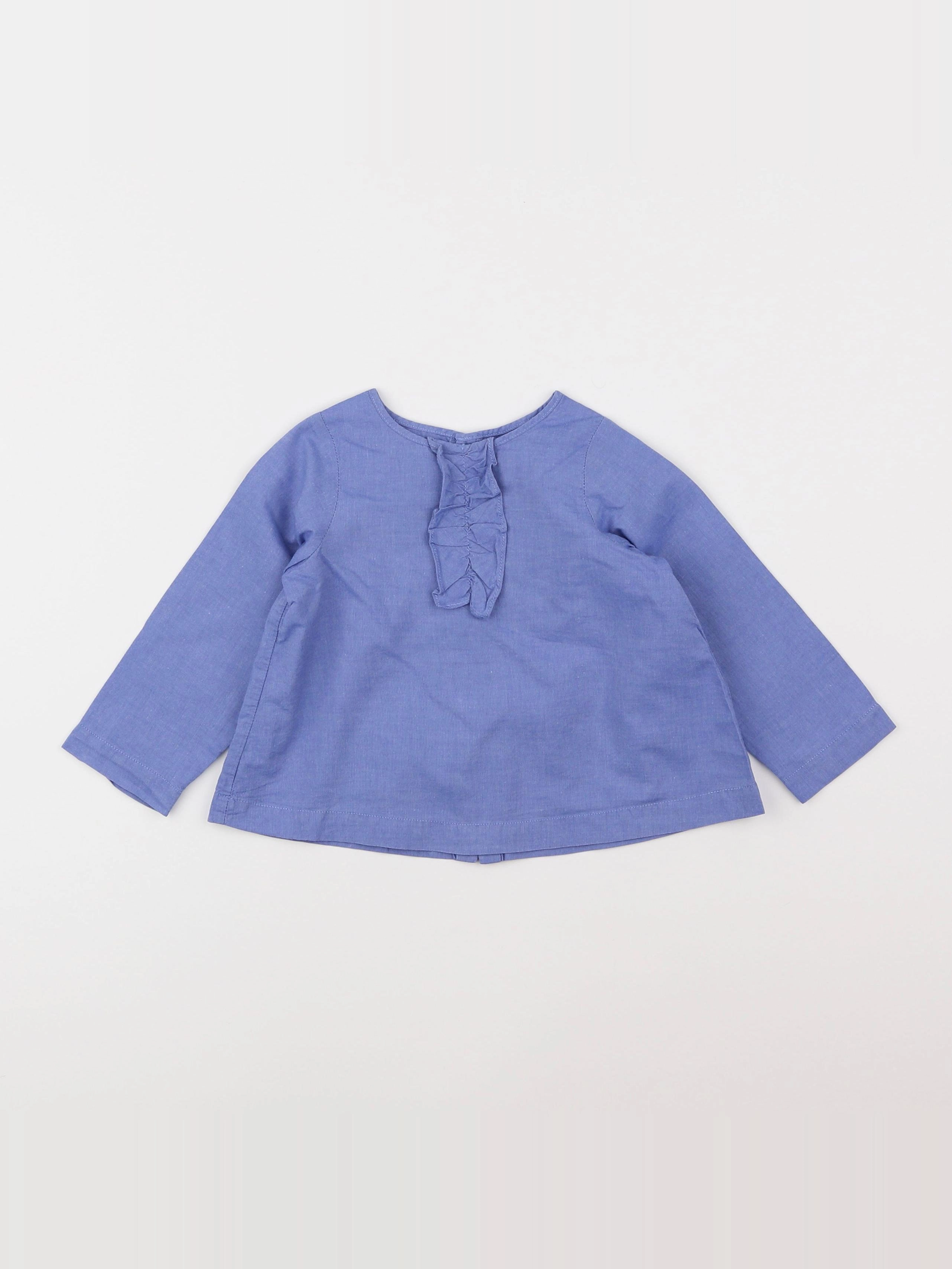 Jacadi - blouse bleu - 18 mois