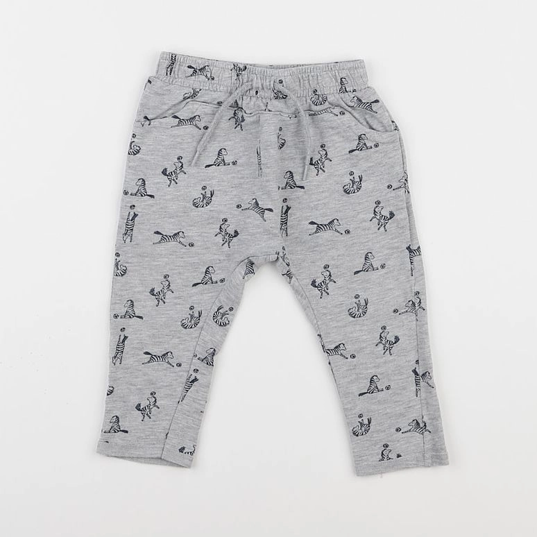 Vertbaudet - pantalon gris - 12 mois