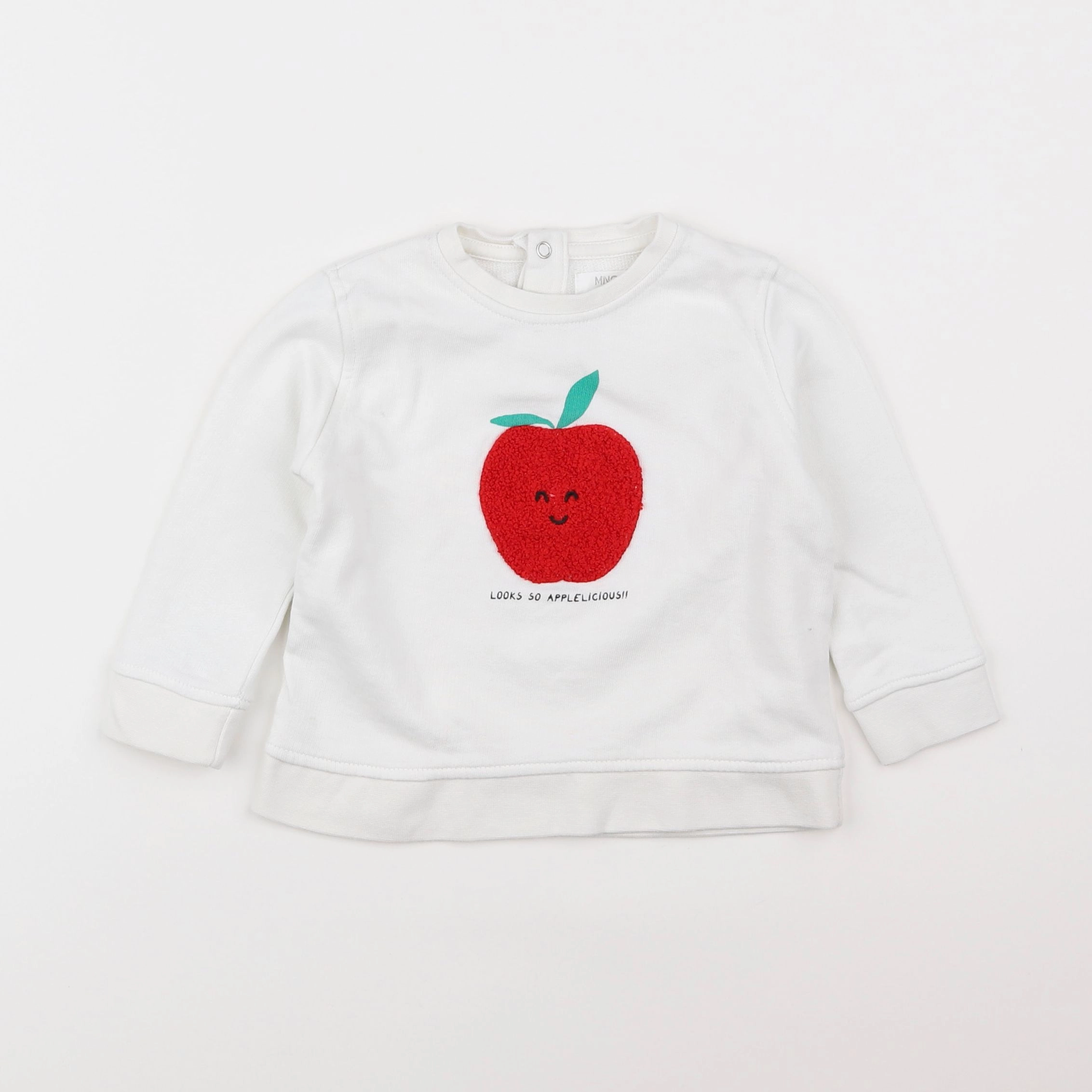 Mango - sweat blanc - 9/12 mois