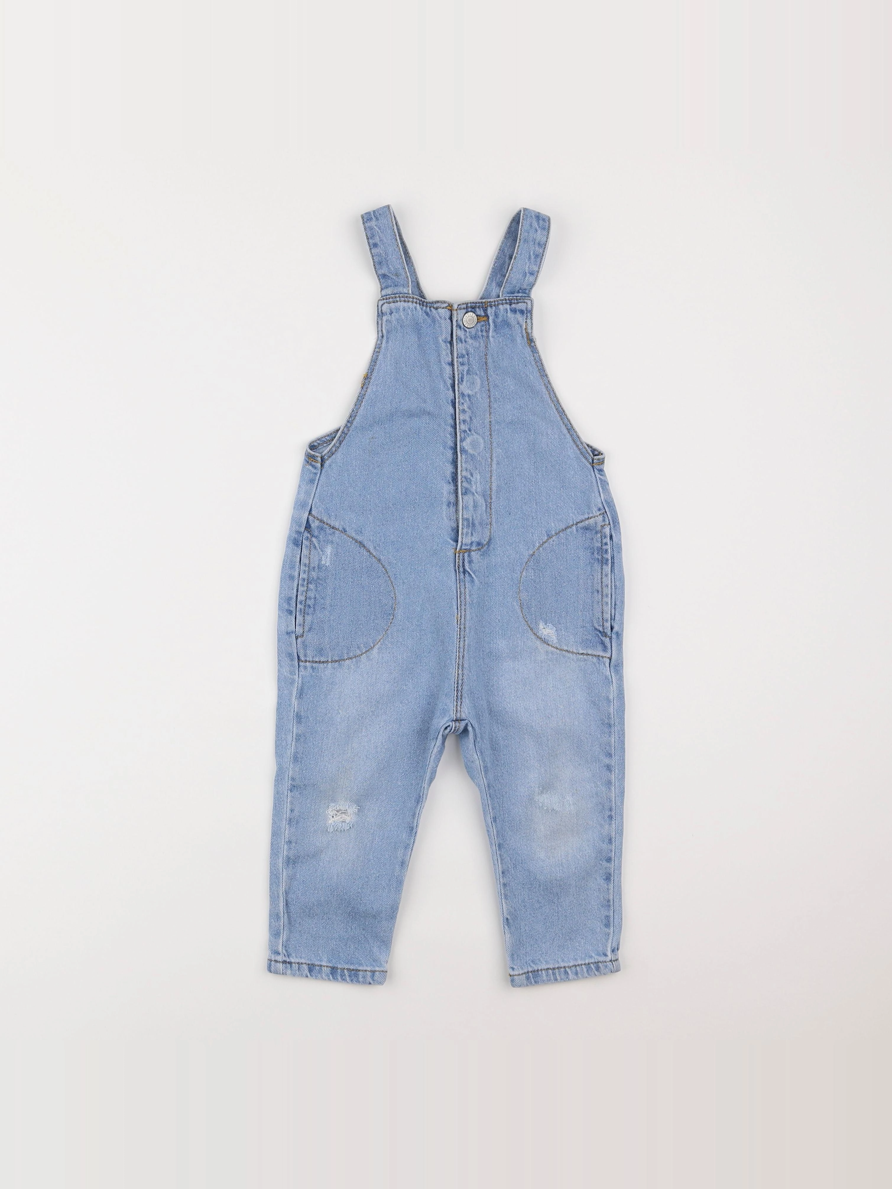 Zara - salopette bleu - 12/18 mois