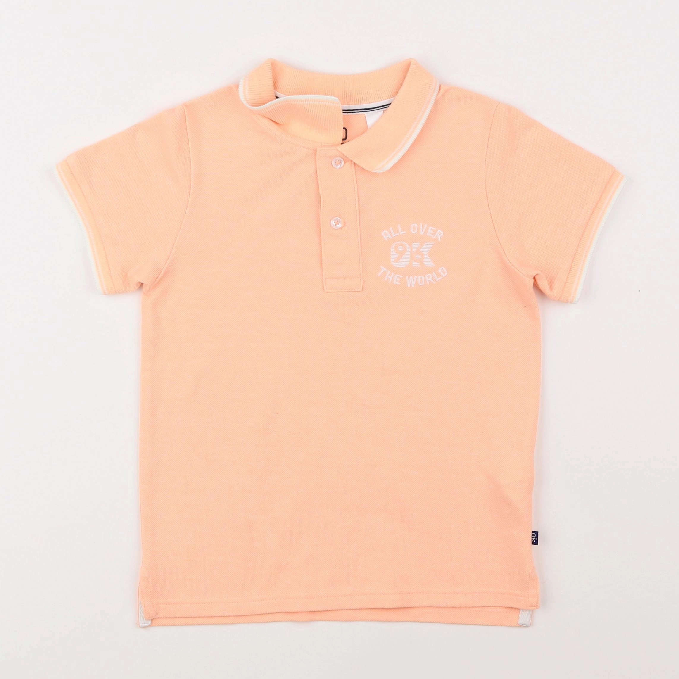 Okaidi - polo orange - 6 ans