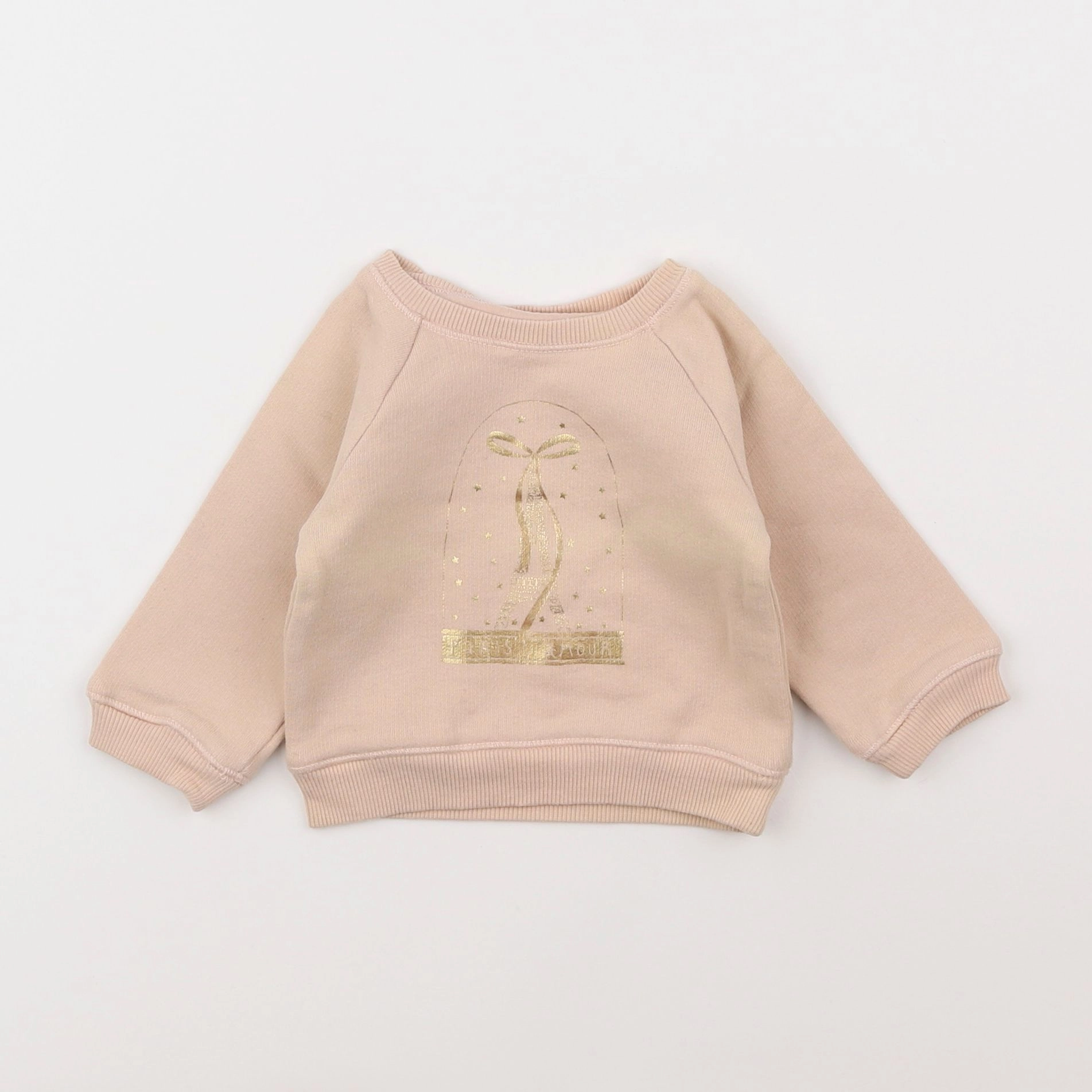 Louis Louise - sweat rose - 6 mois