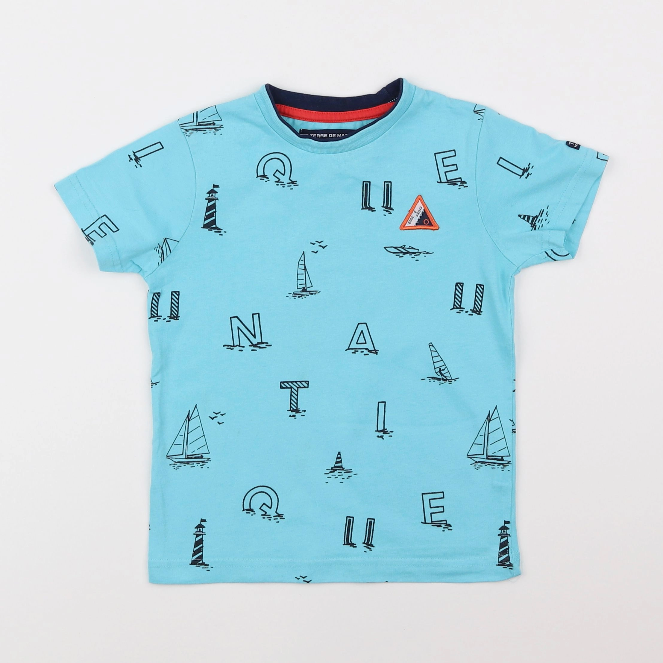 Terre de marins - tee-shirt bleu - 4 ans