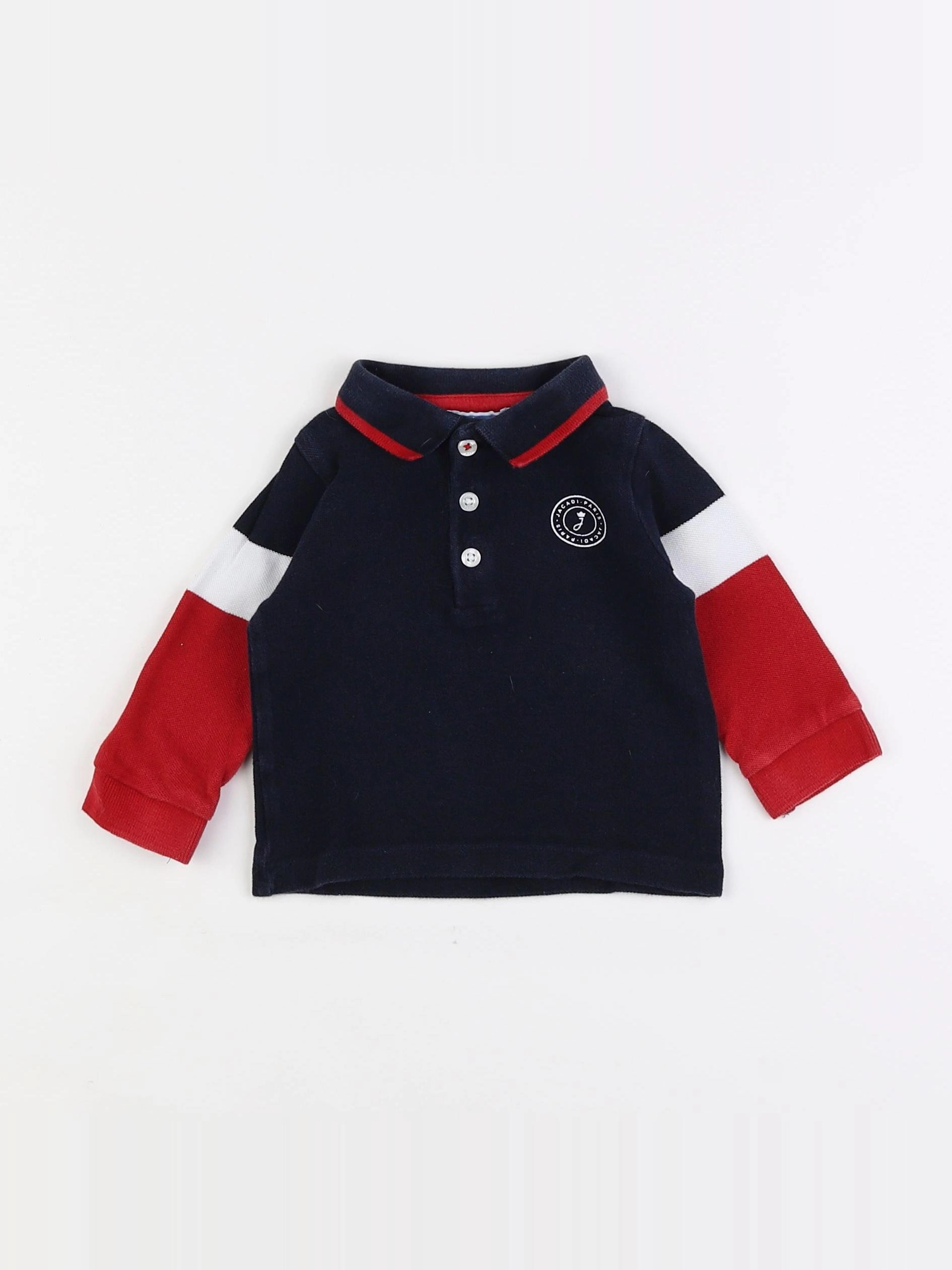 Jacadi - polo bleu - 6 mois
