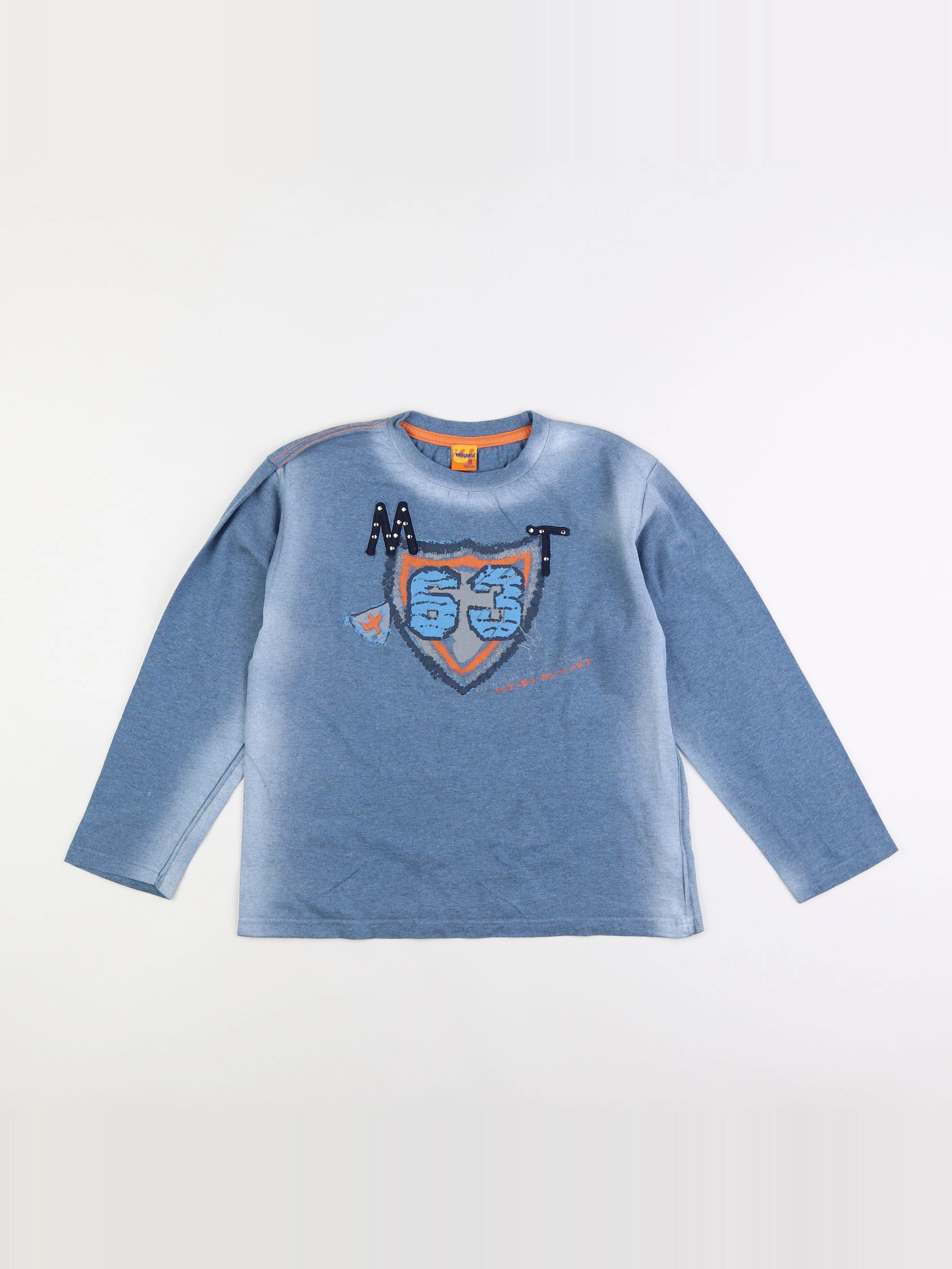 Mayoral - tee-shirt bleu - 8 ans
