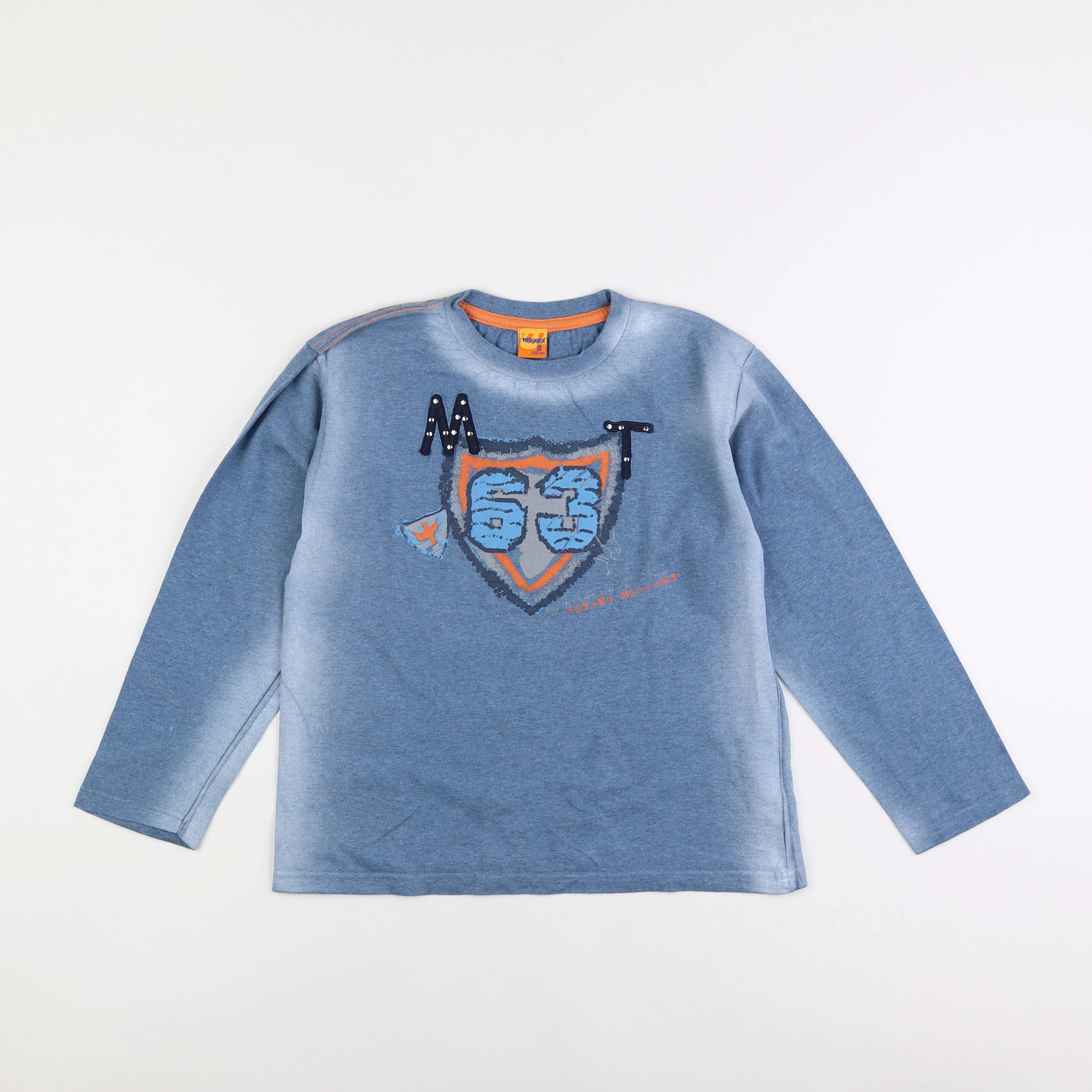 Mayoral - tee-shirt bleu - 8 ans