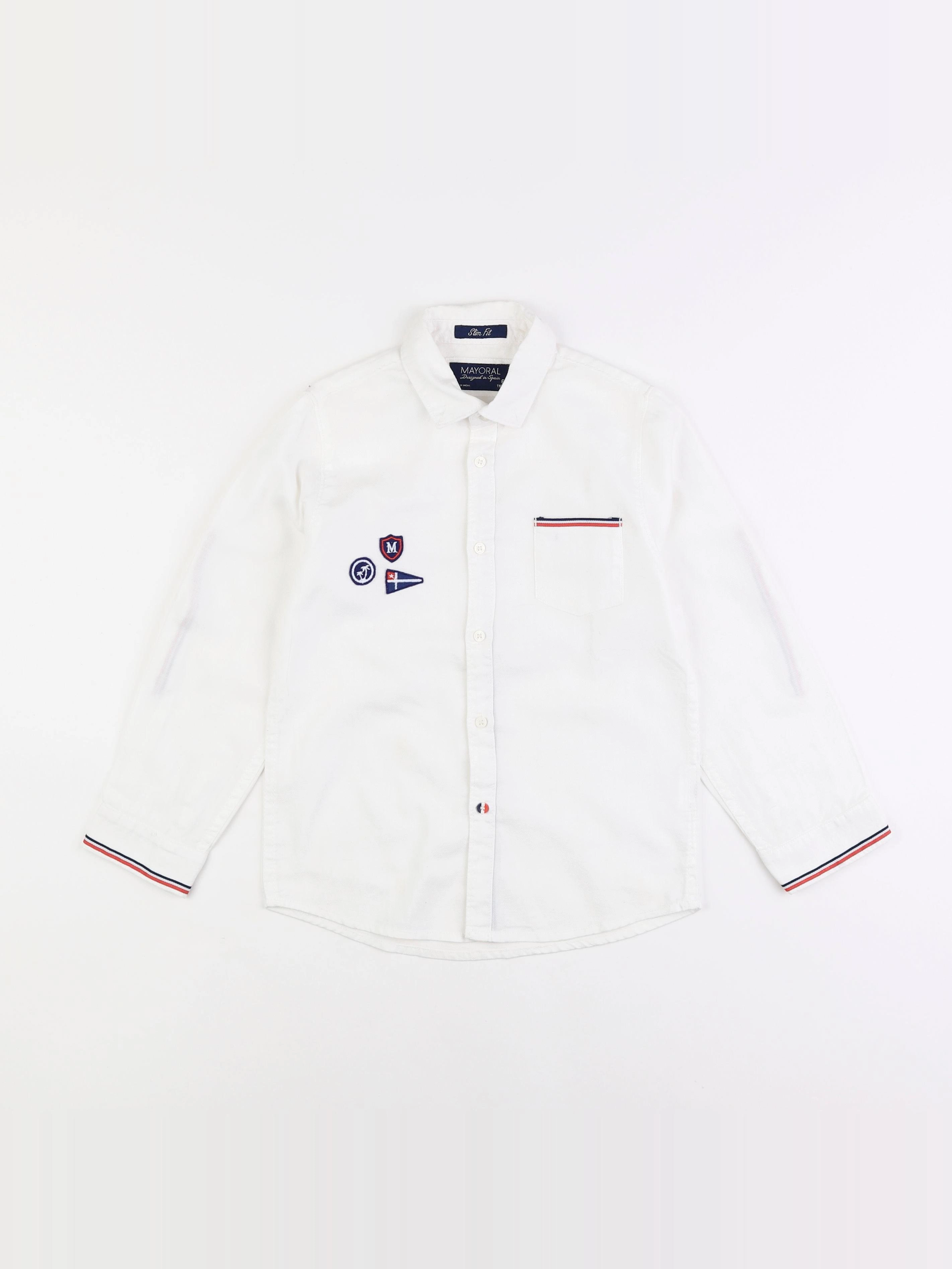 Mayoral - chemise blanc - 6 ans
