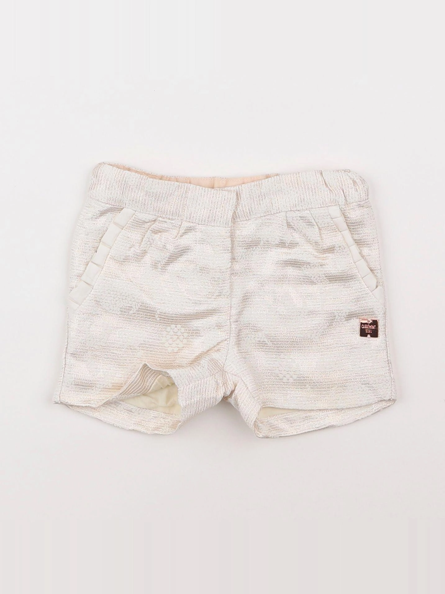 Carrément Beau - short beige - 6 mois