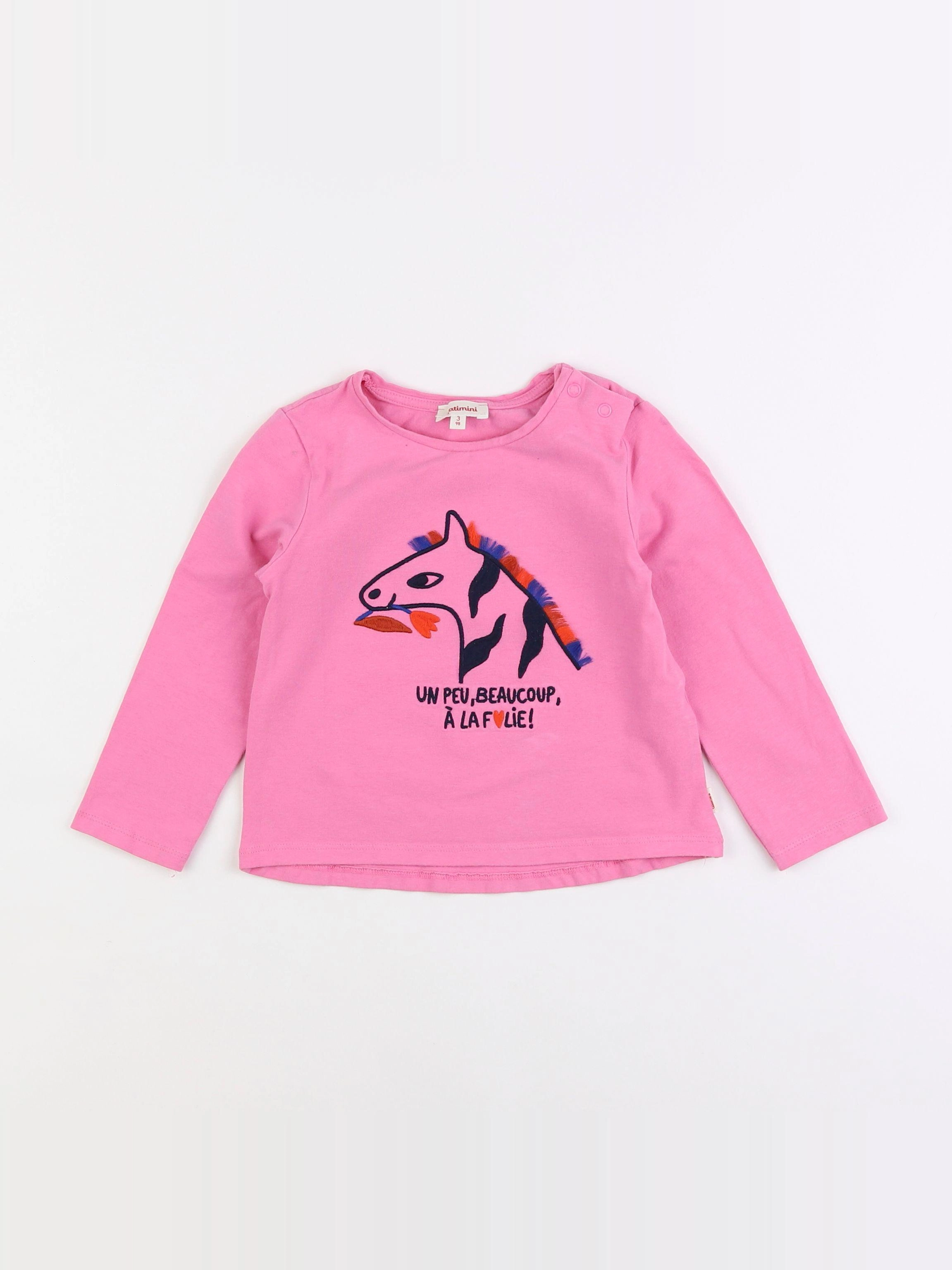 Catimini - tee-shirt rose - 3 ans