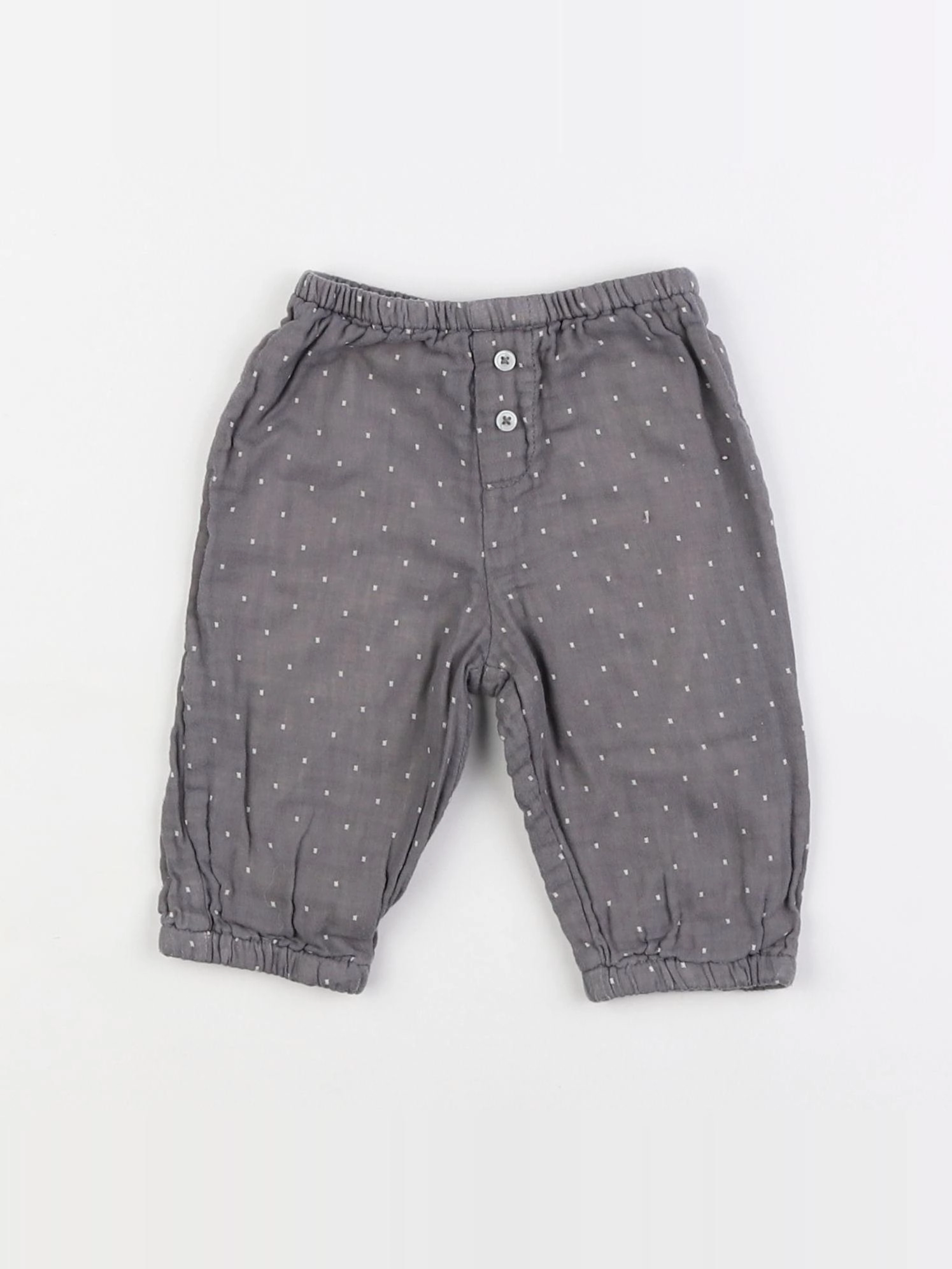 Boutchou - pantalon gris - 3 mois