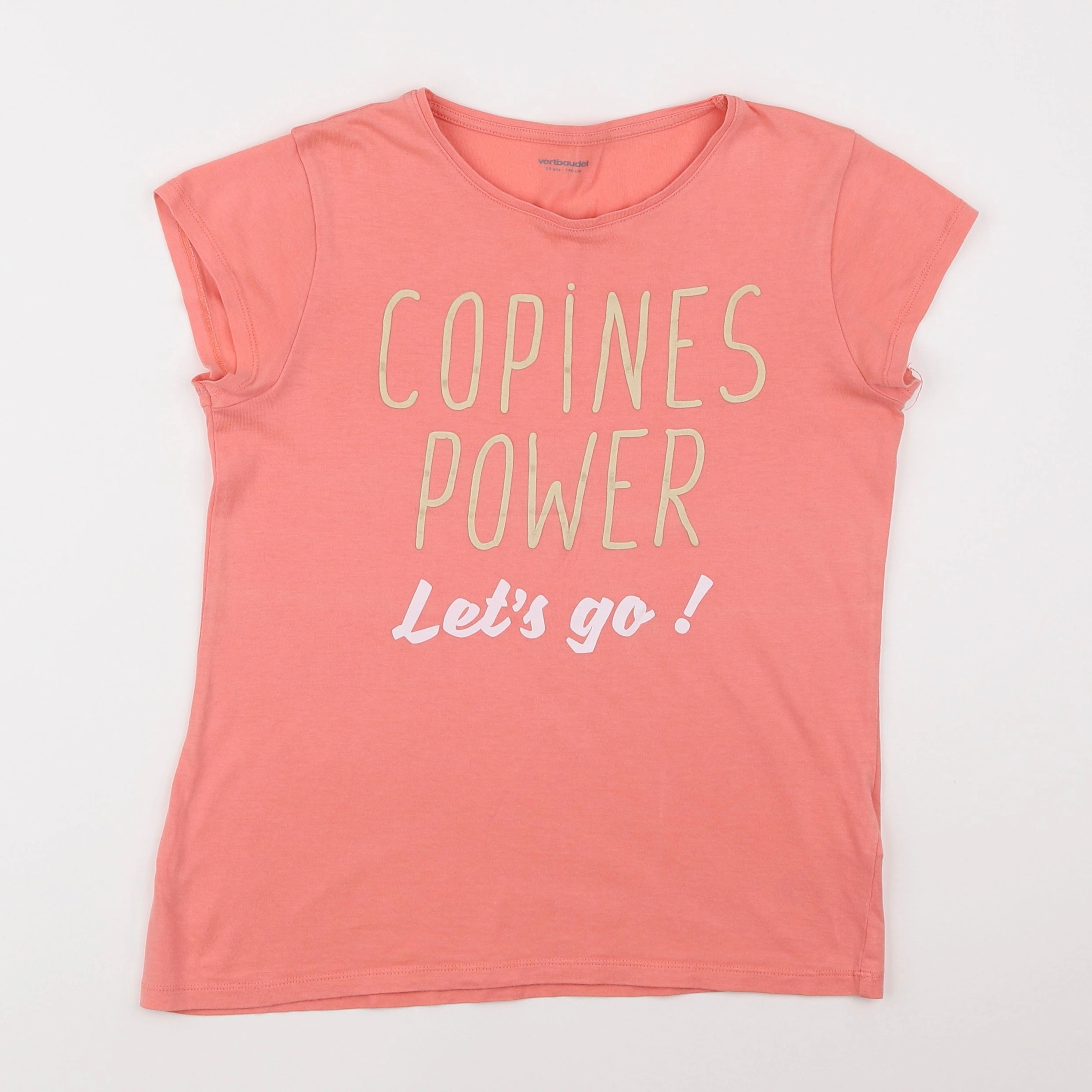 Vertbaudet - tee-shirt rose - 10 ans