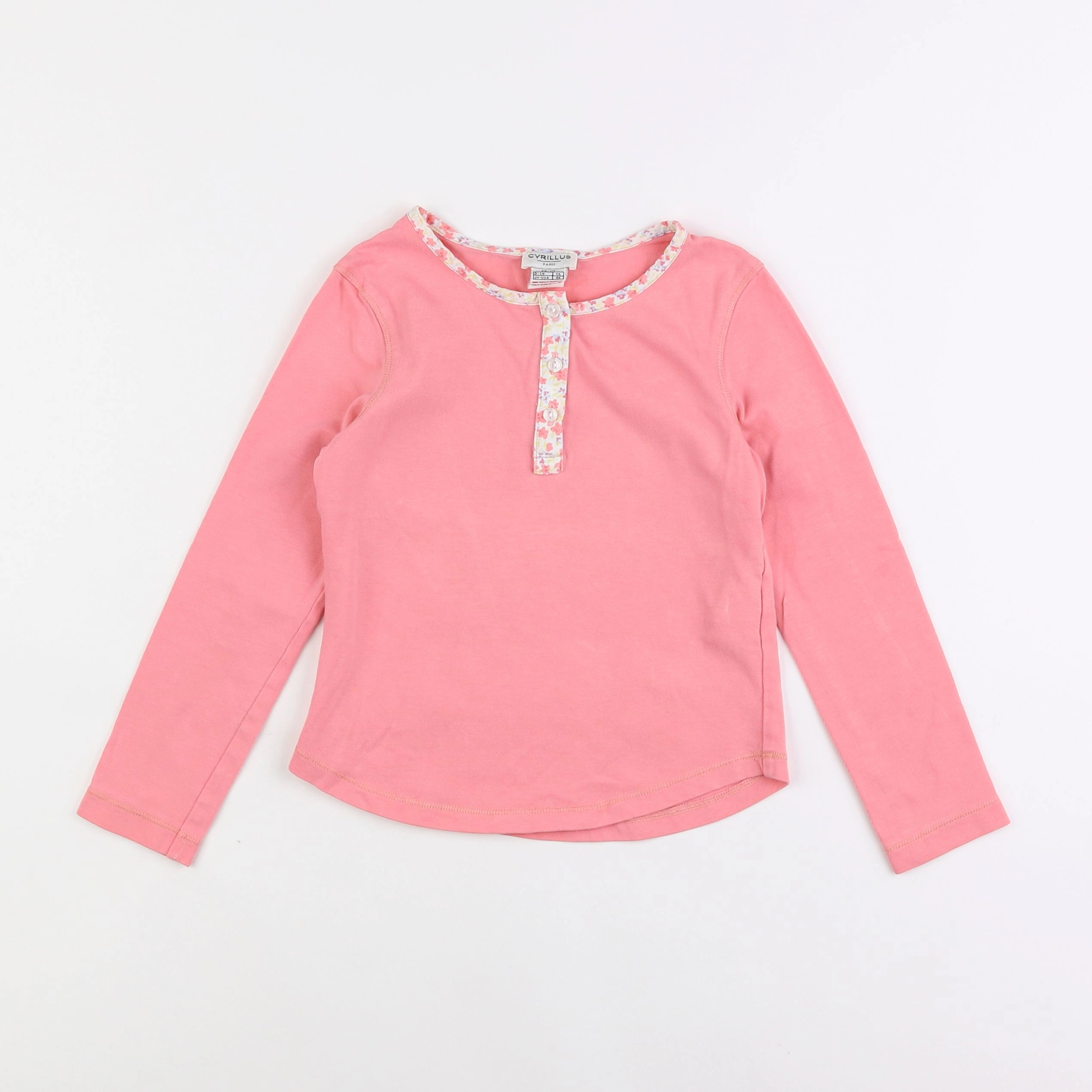 Cyrillus - tee-shirt rose - 6 ans