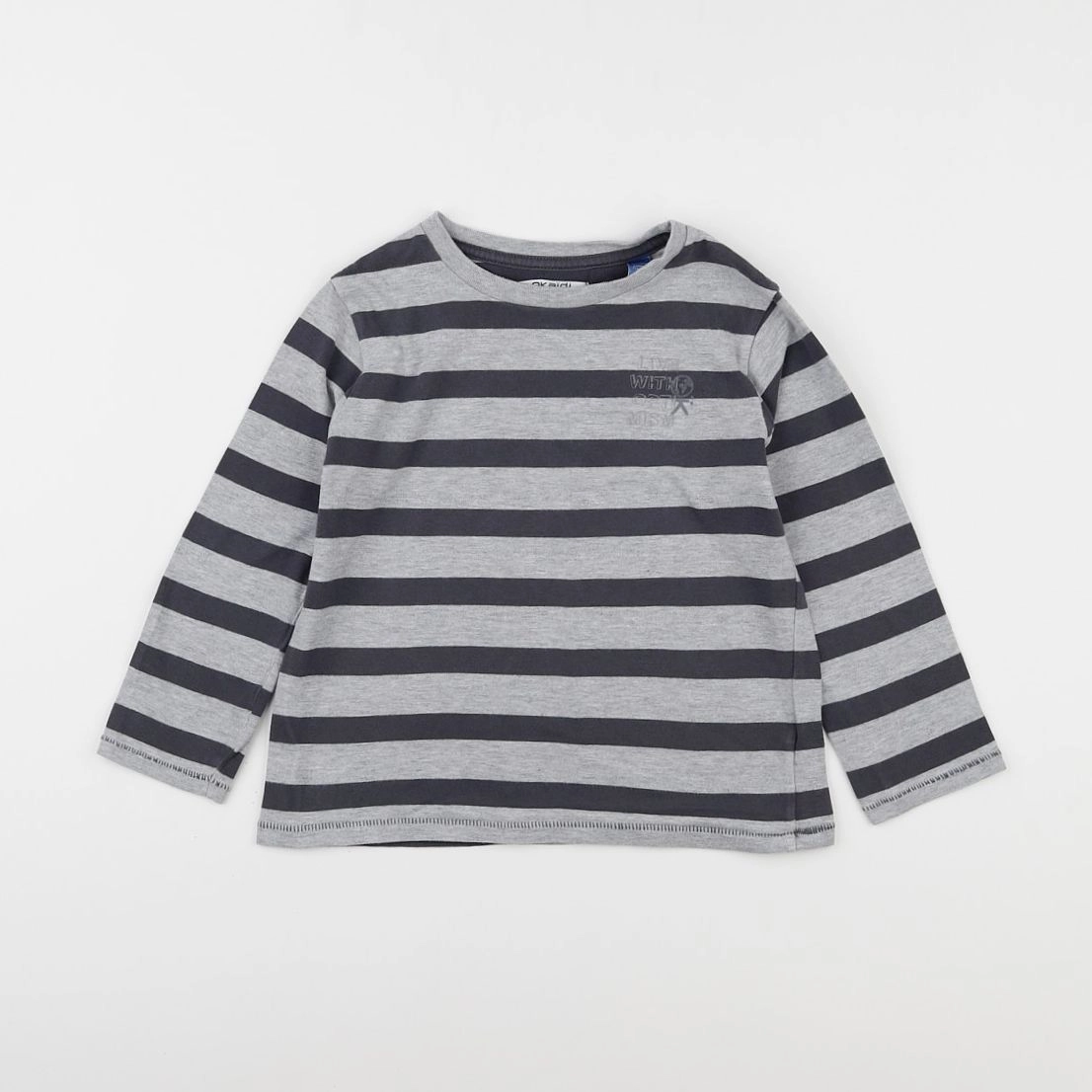 Okaidi - tee-shirt gris - 6 ans