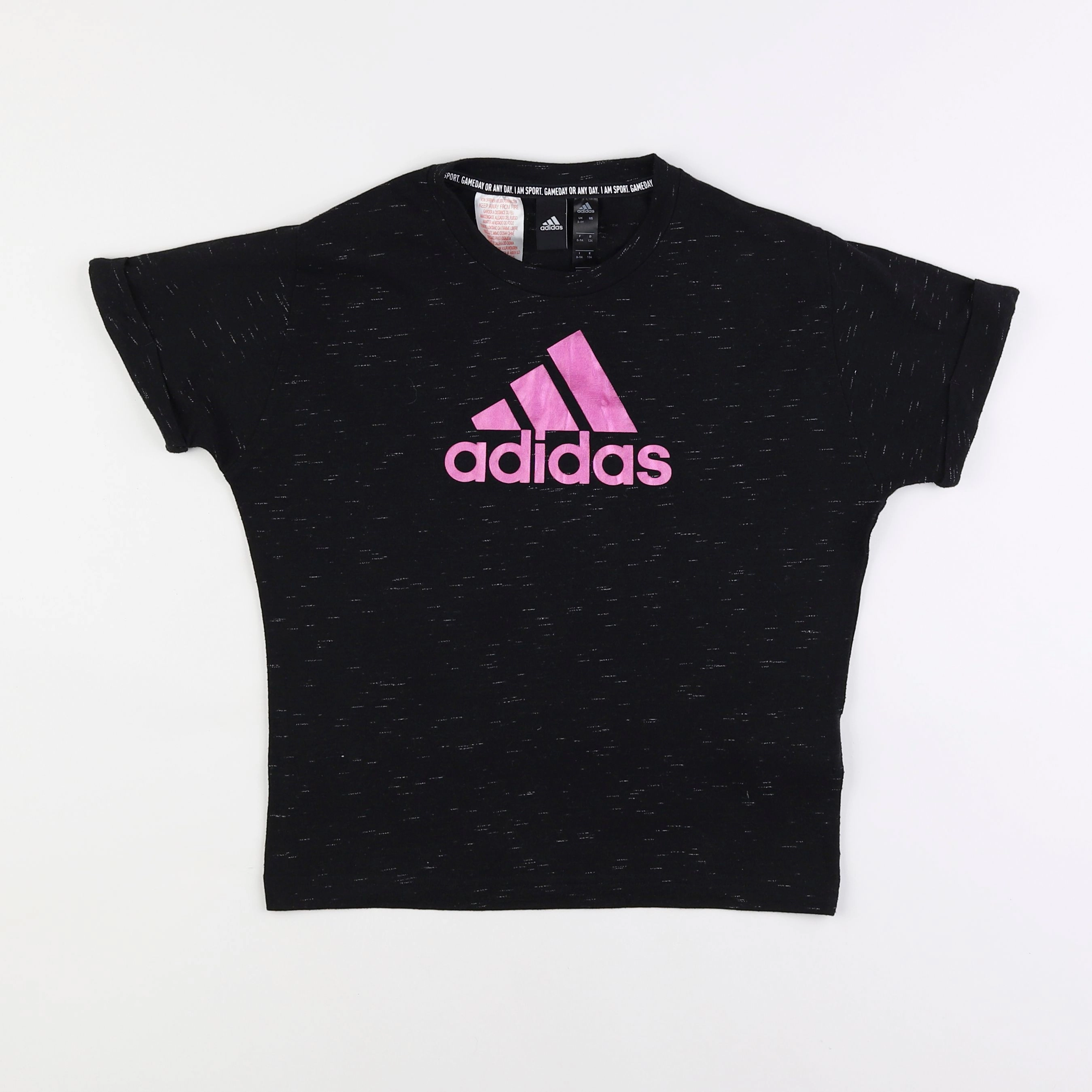 Adidas - tee-shirt noir - 8/9 ans