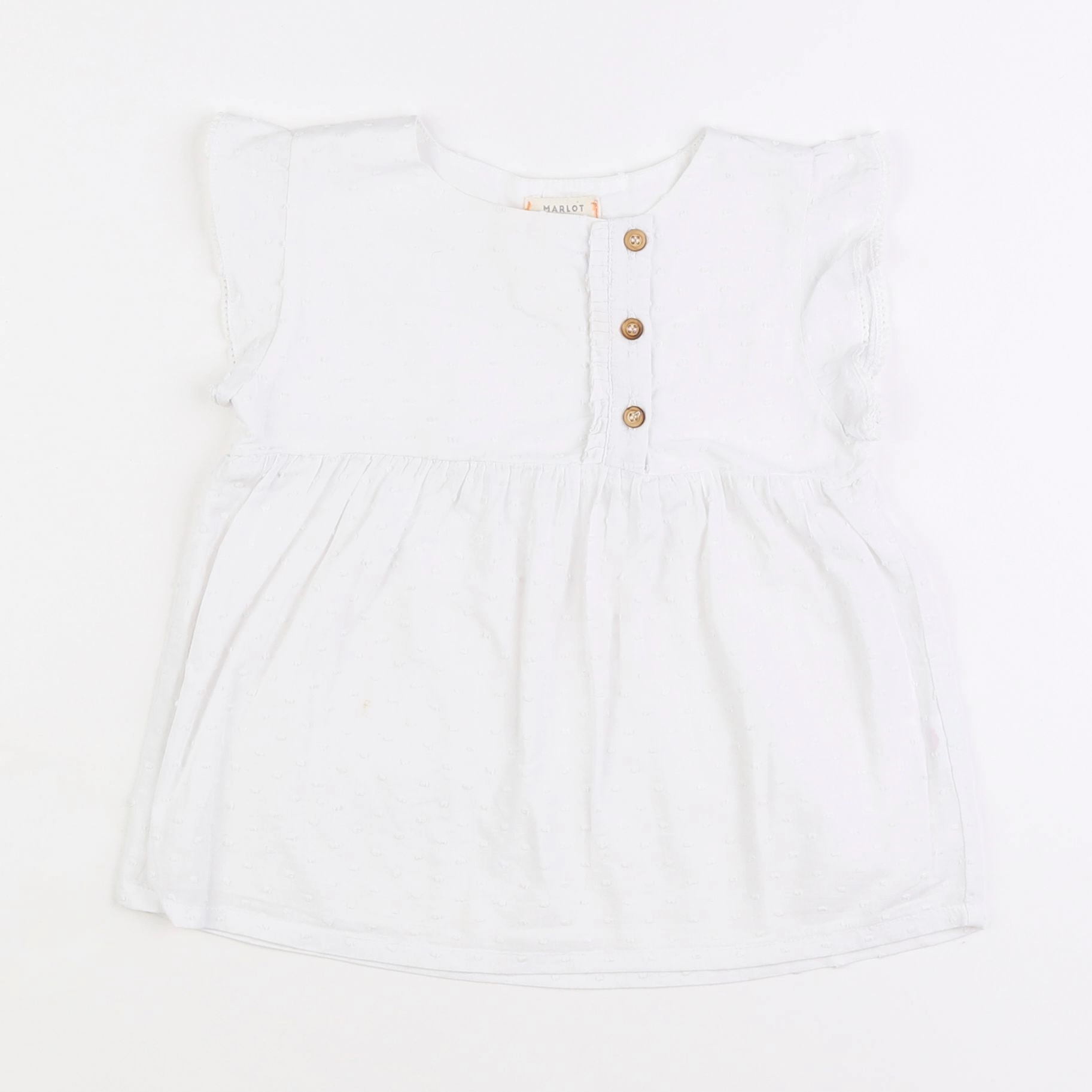 Marlot Paris - blouse blanc - 4 ans