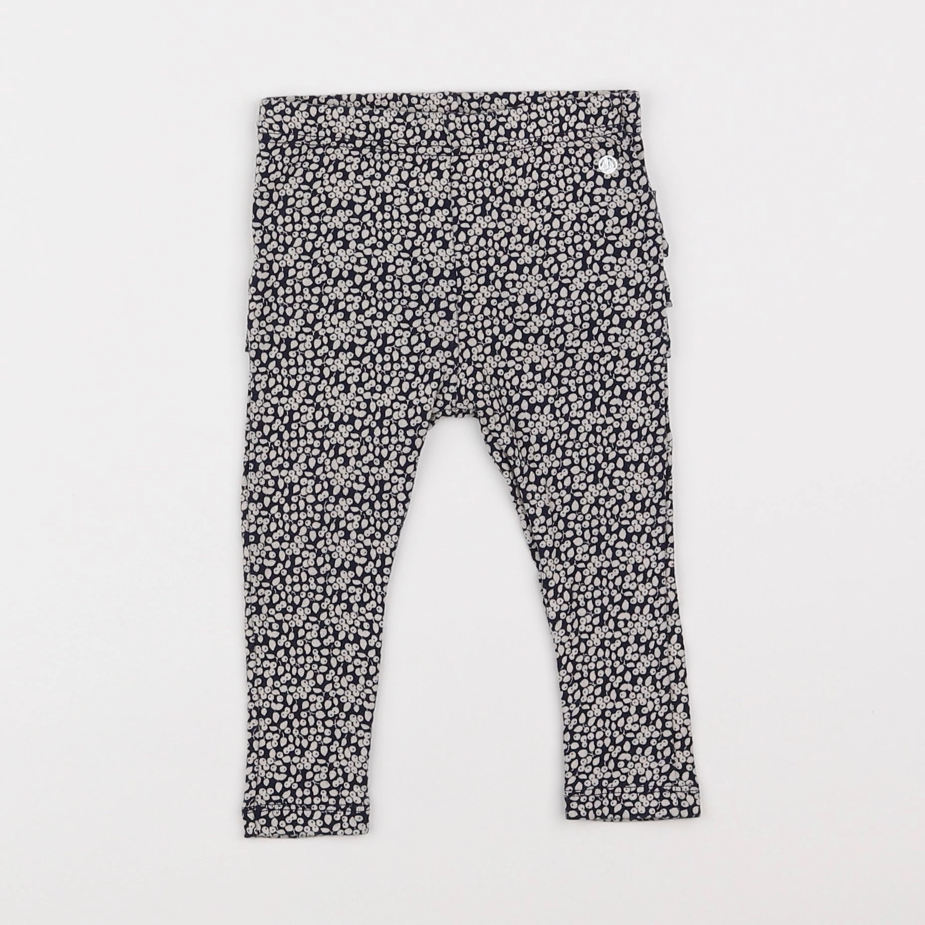 Petit Bateau - legging bleu - 12 mois