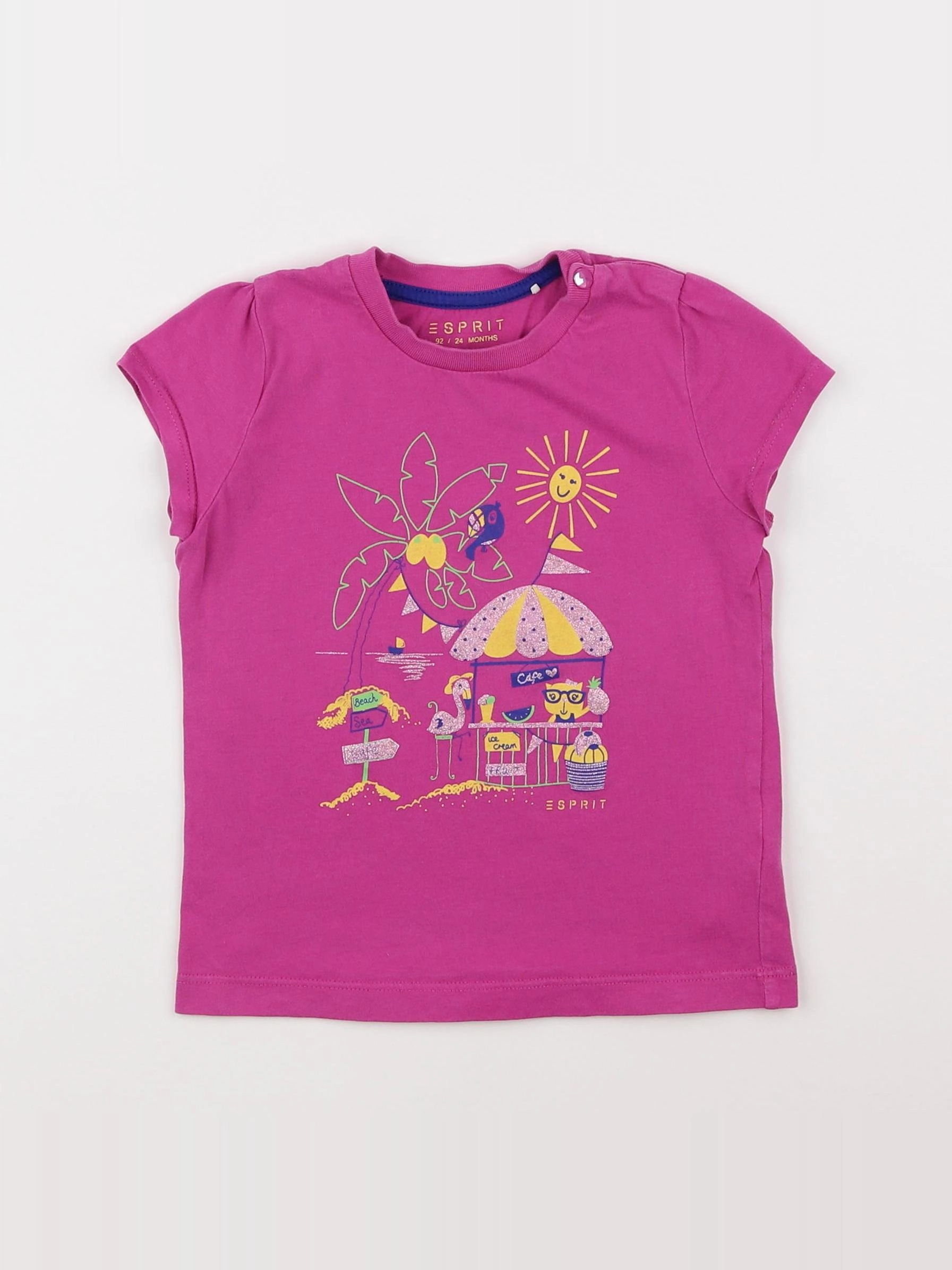 Esprit - tee-shirt violet - 2 ans