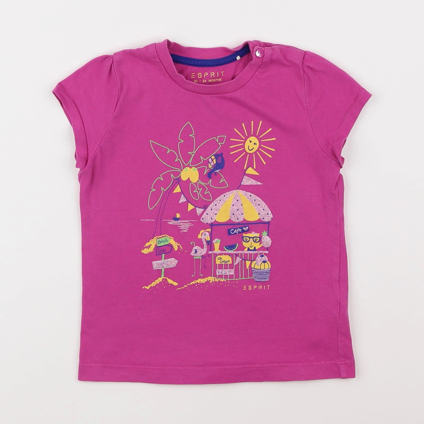 Esprit - tee-shirt violet - 2 ans