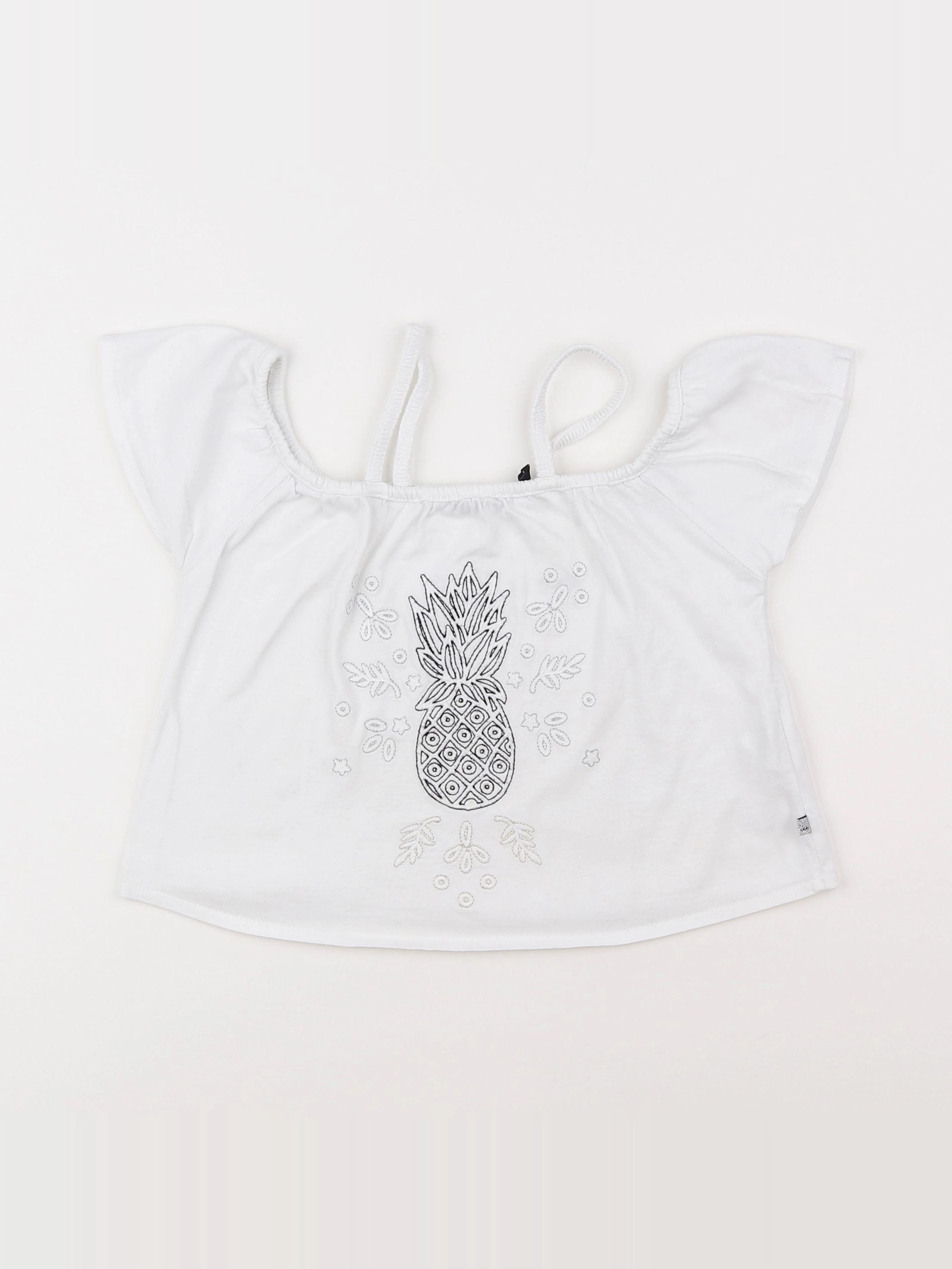 IKKS - tee-shirt blanc - 6 ans
