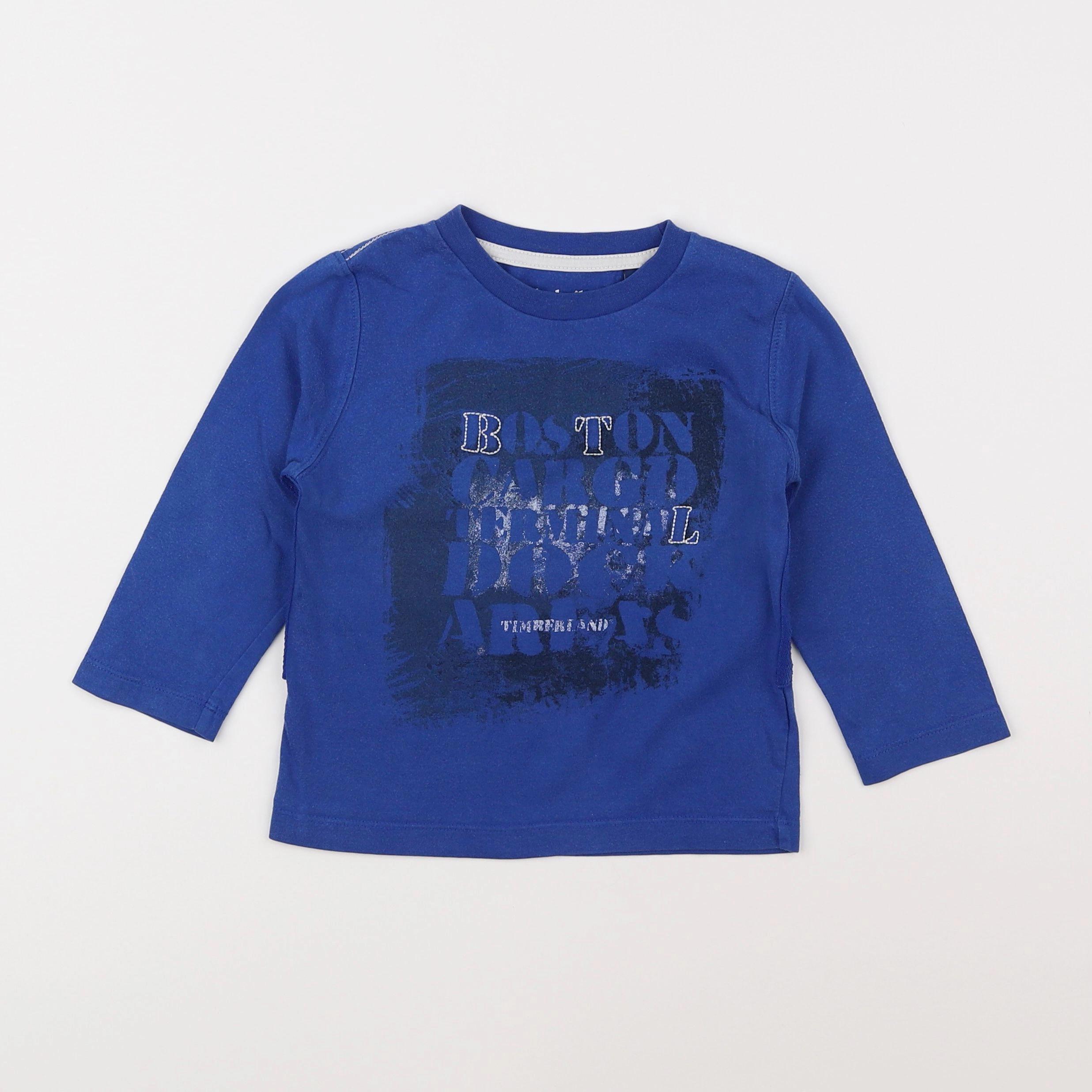 Timberland - tee-shirt bleu, blanc - 2 ans