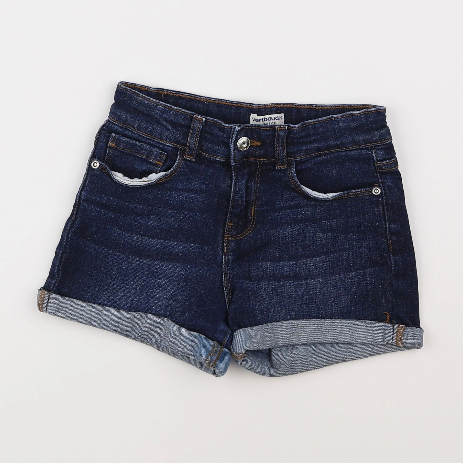 Vertbaudet - short bleu - 9 ans