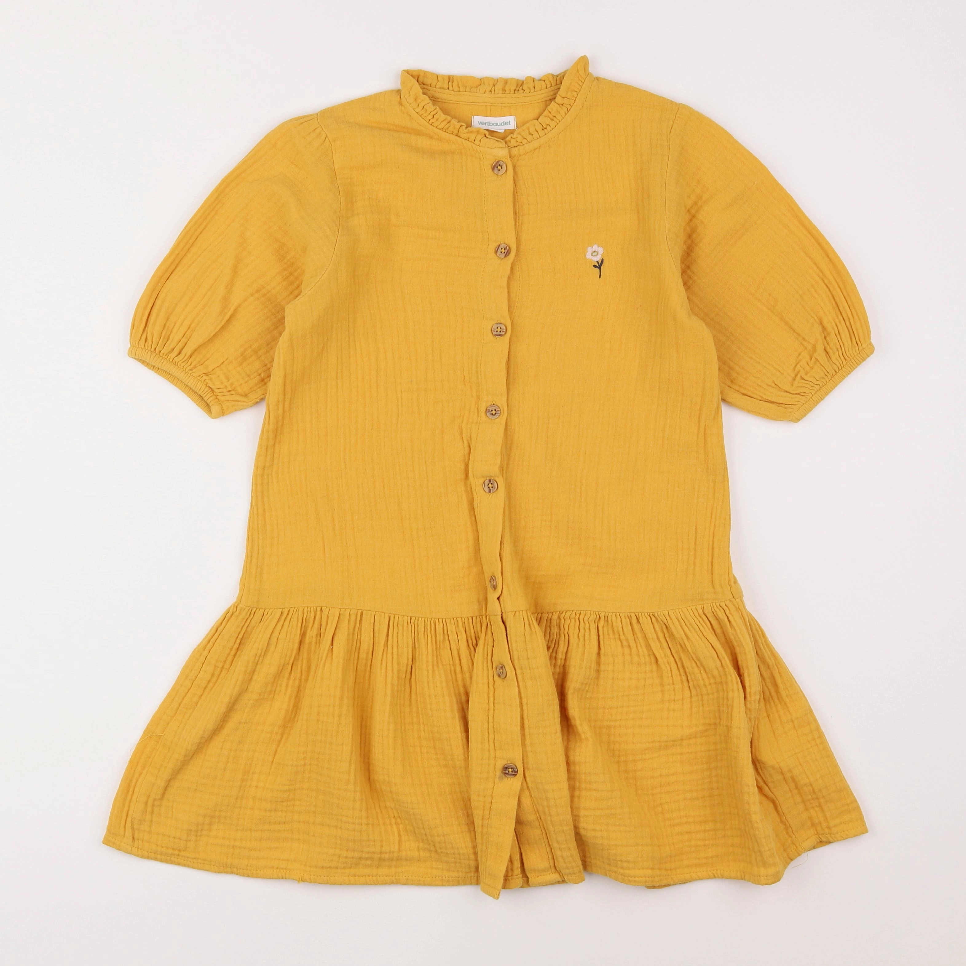 Vertbaudet - robe jaune - 9 ans