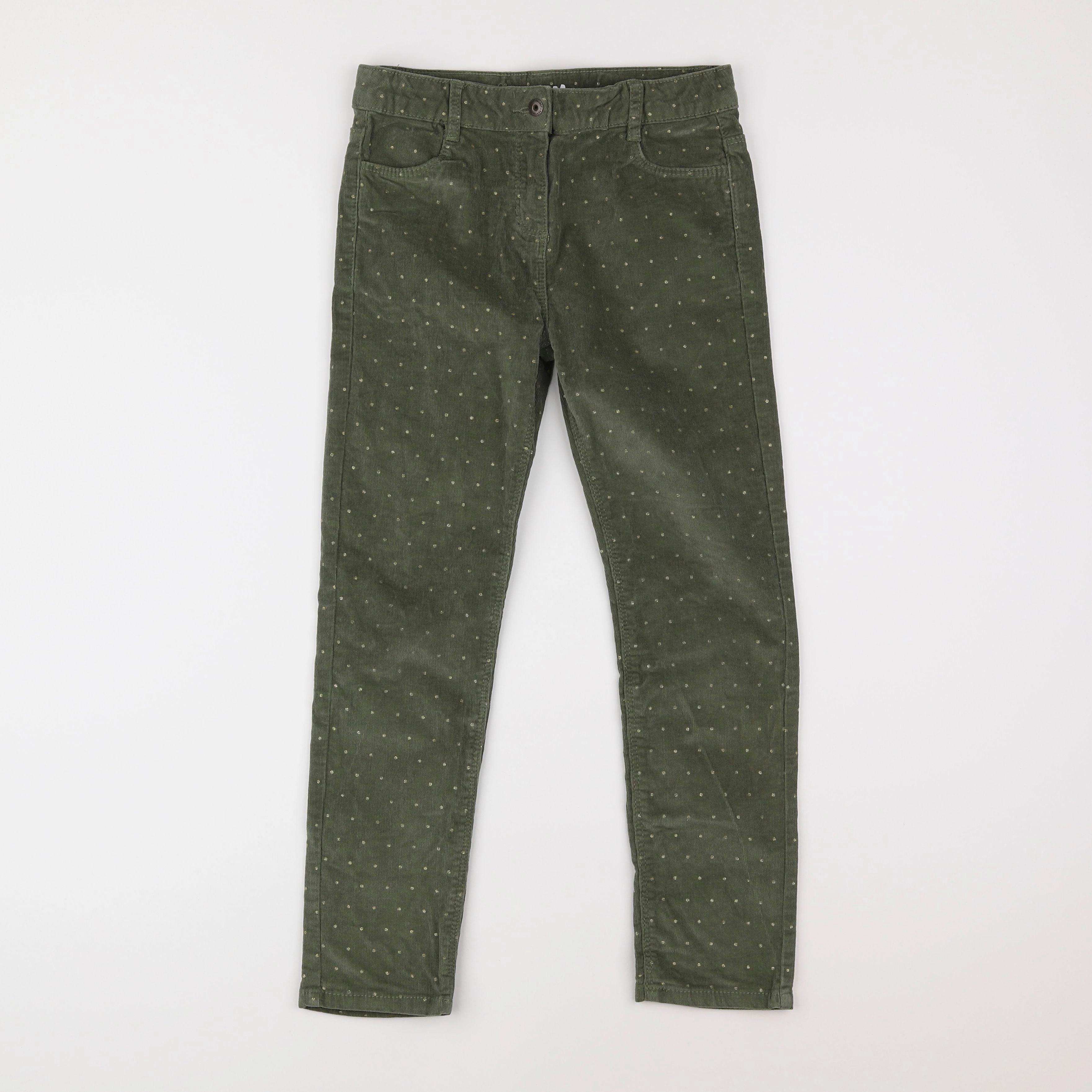 Vertbaudet - pantalon vert - 9 ans