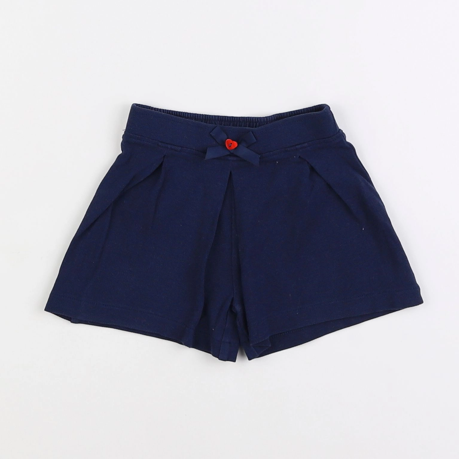 Benetton - short bleu - 12 mois