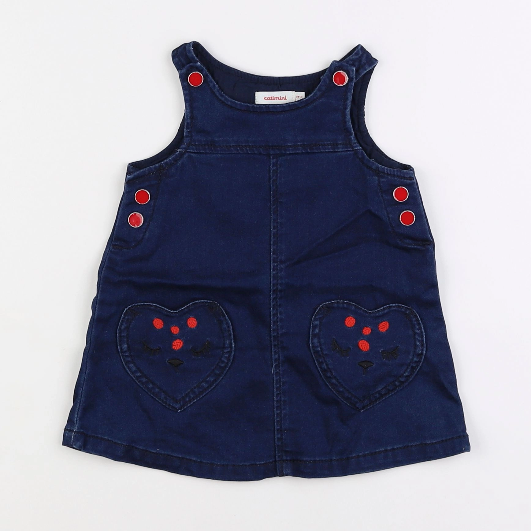 Catimini - robe bleu - 9 mois