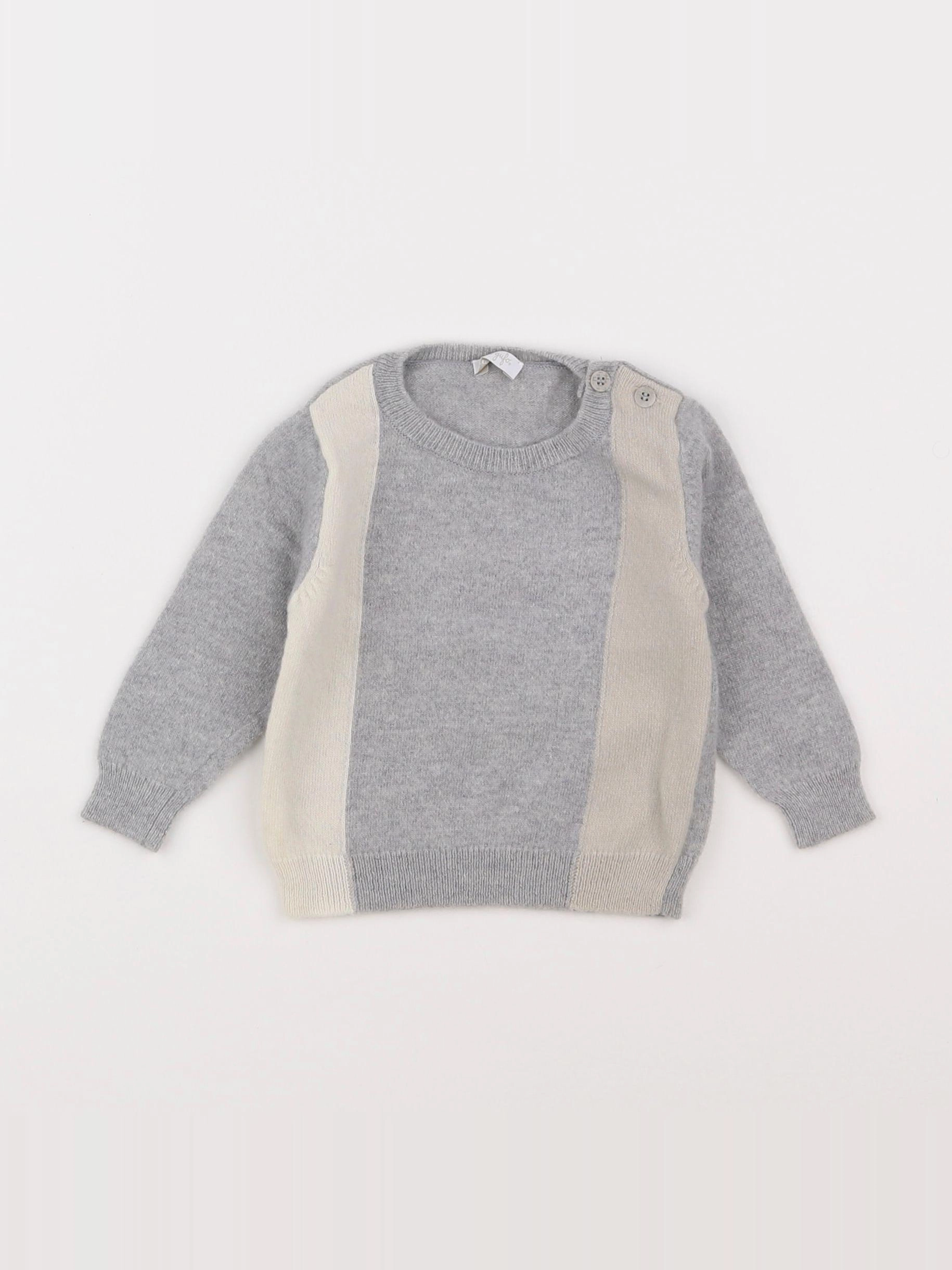 Il Gufo - pull gris - 6 mois
