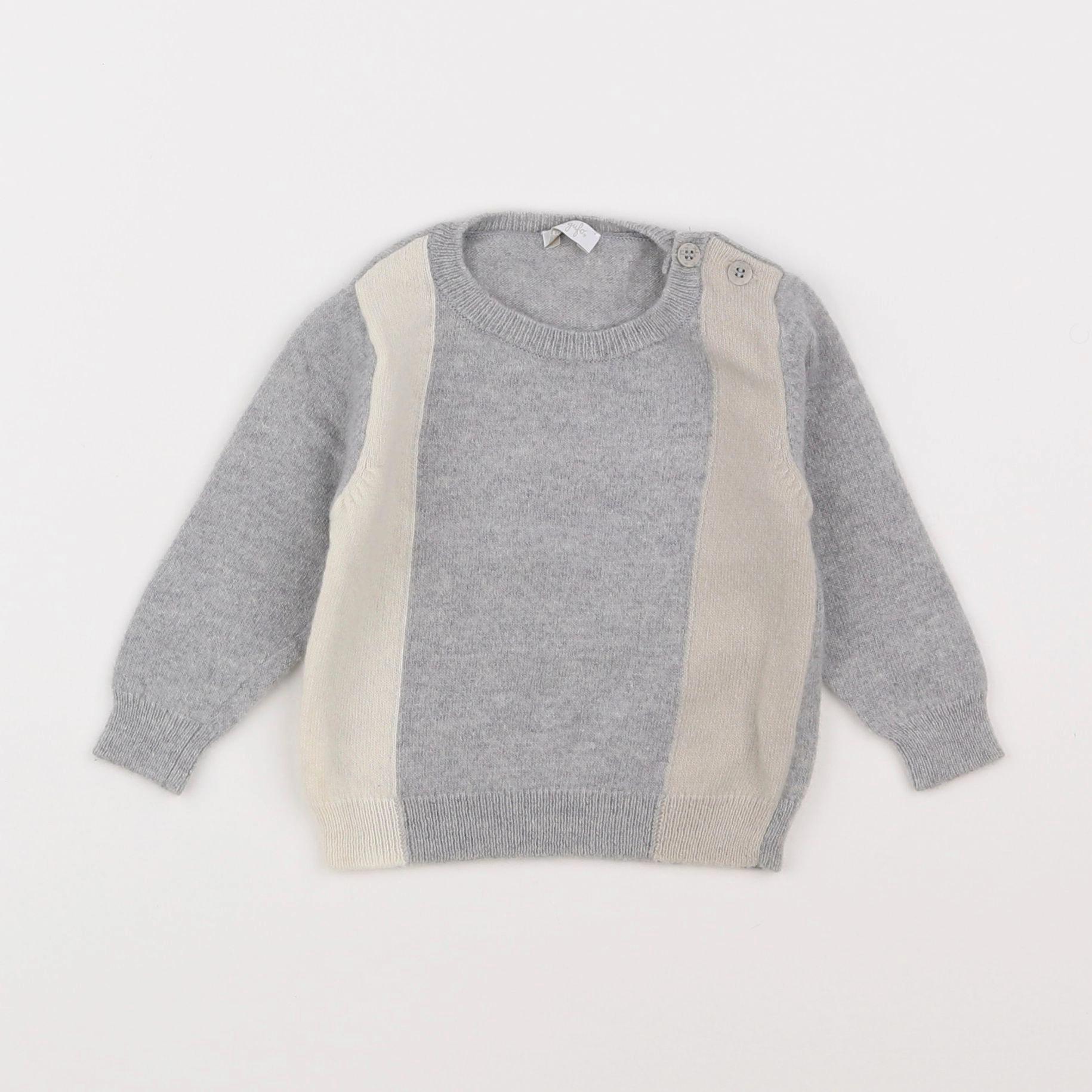 Il Gufo - pull gris - 6 mois