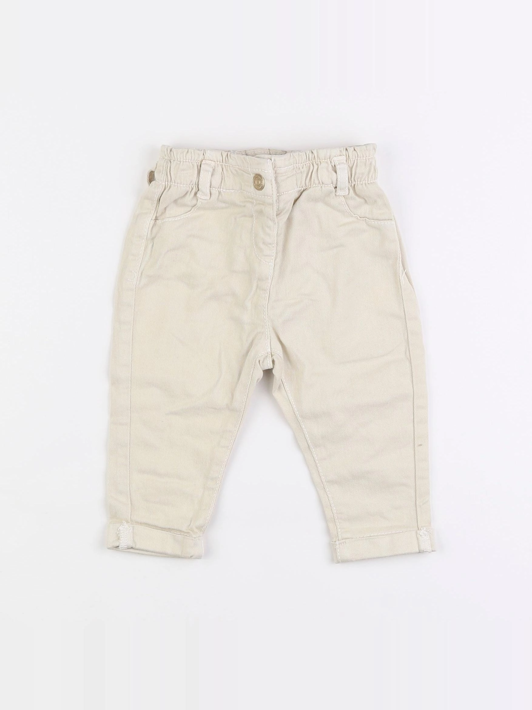 Tape à l'oeil - jean beige - 9 mois