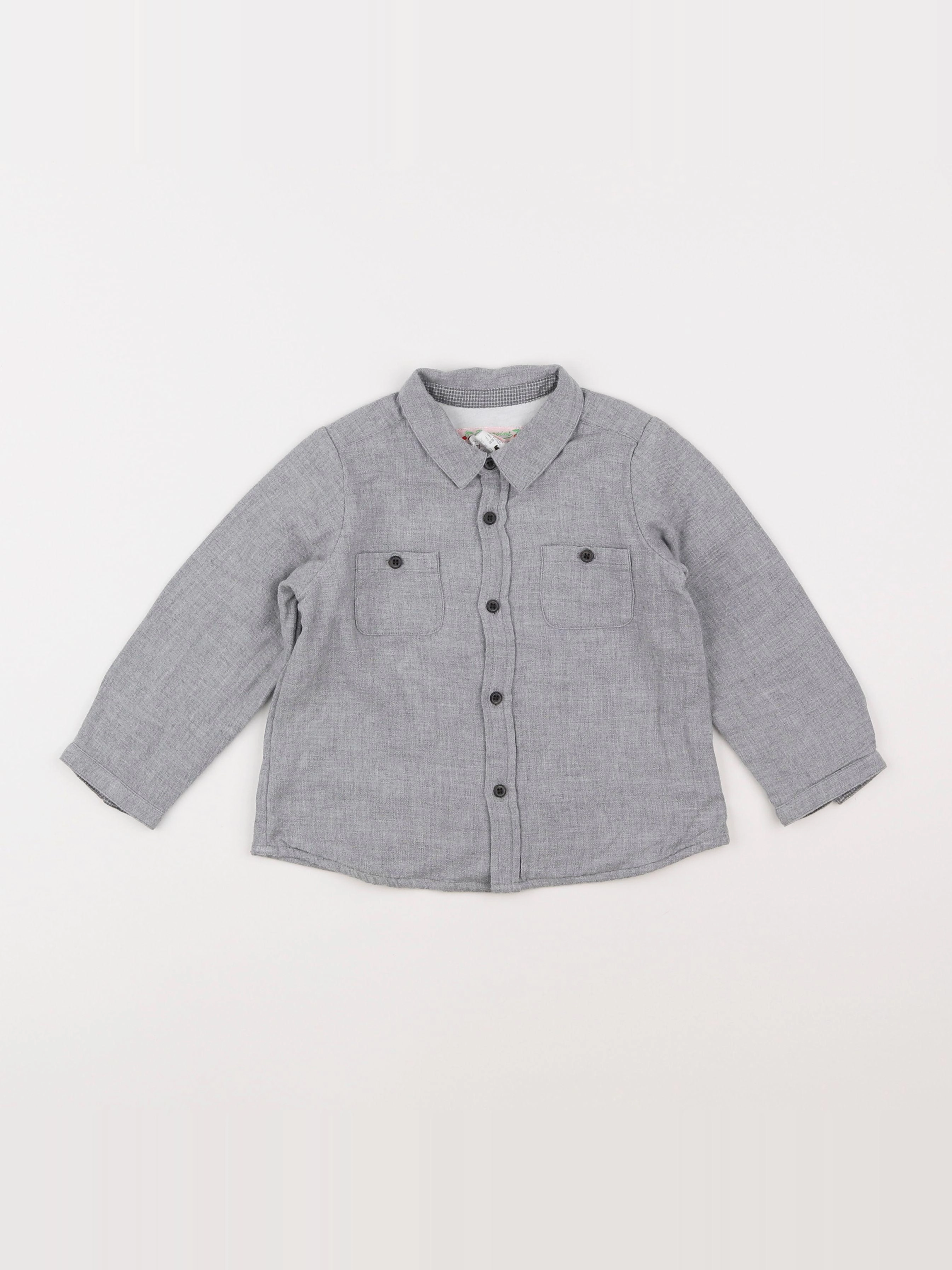 Bonpoint - chemise gris - 2 ans