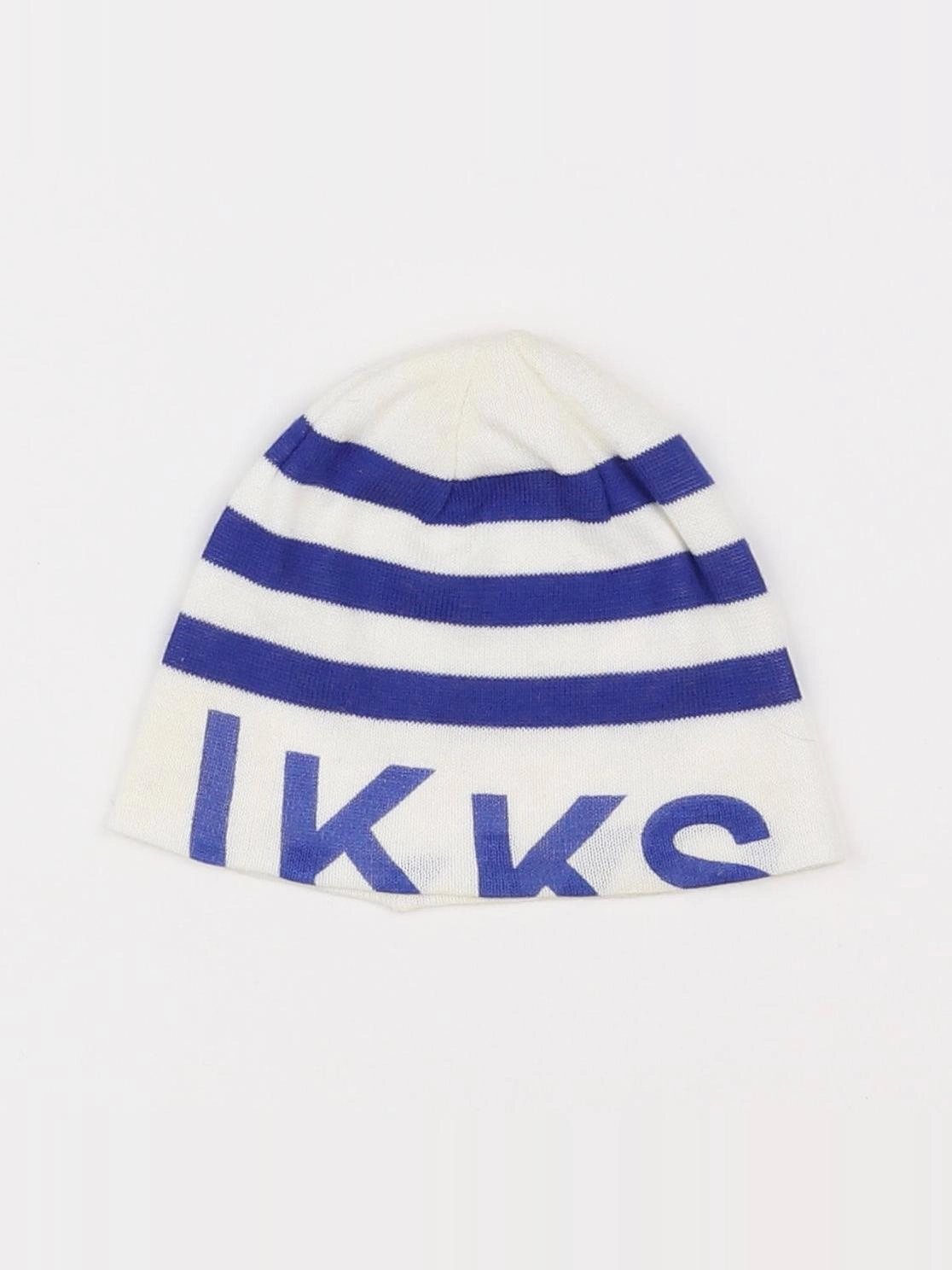 IKKS - bonnet blanc, bleu - 12/18 mois