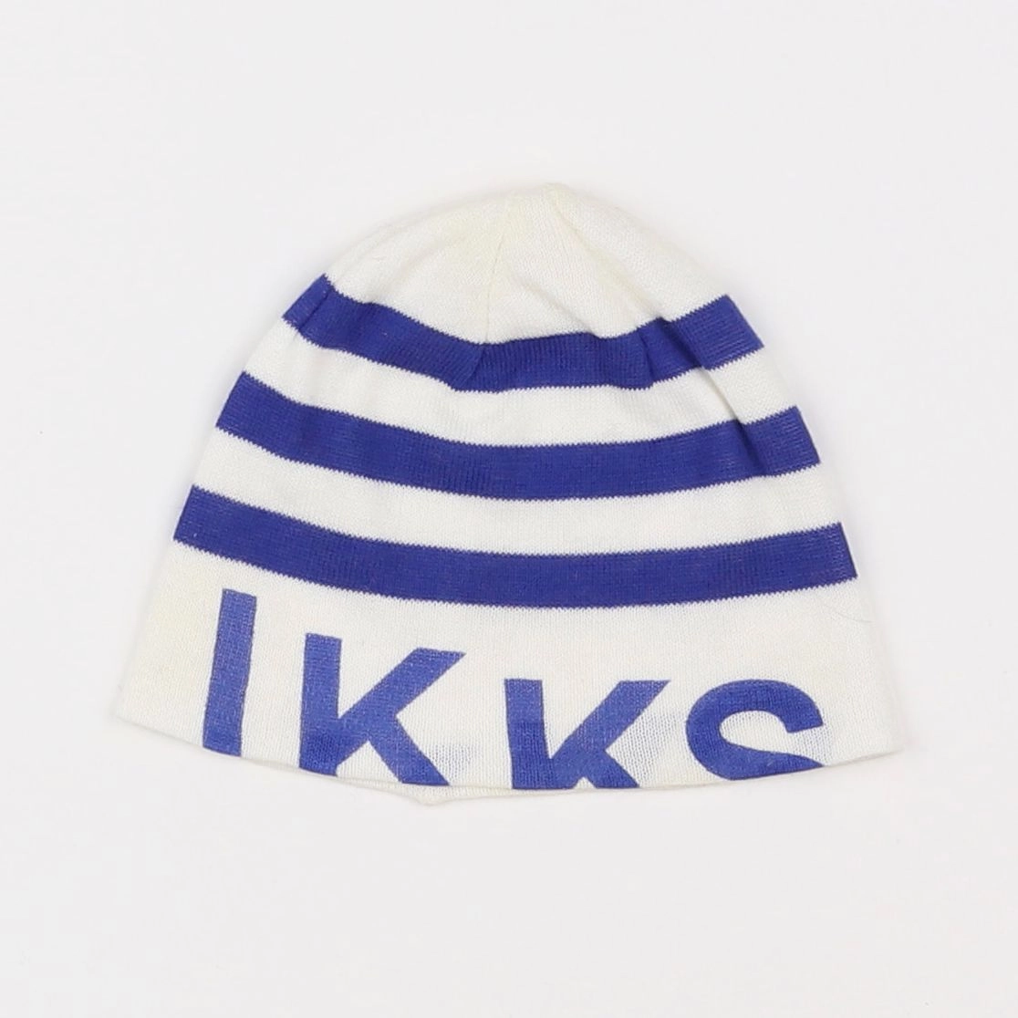 IKKS - bonnet blanc, bleu - 12/18 mois